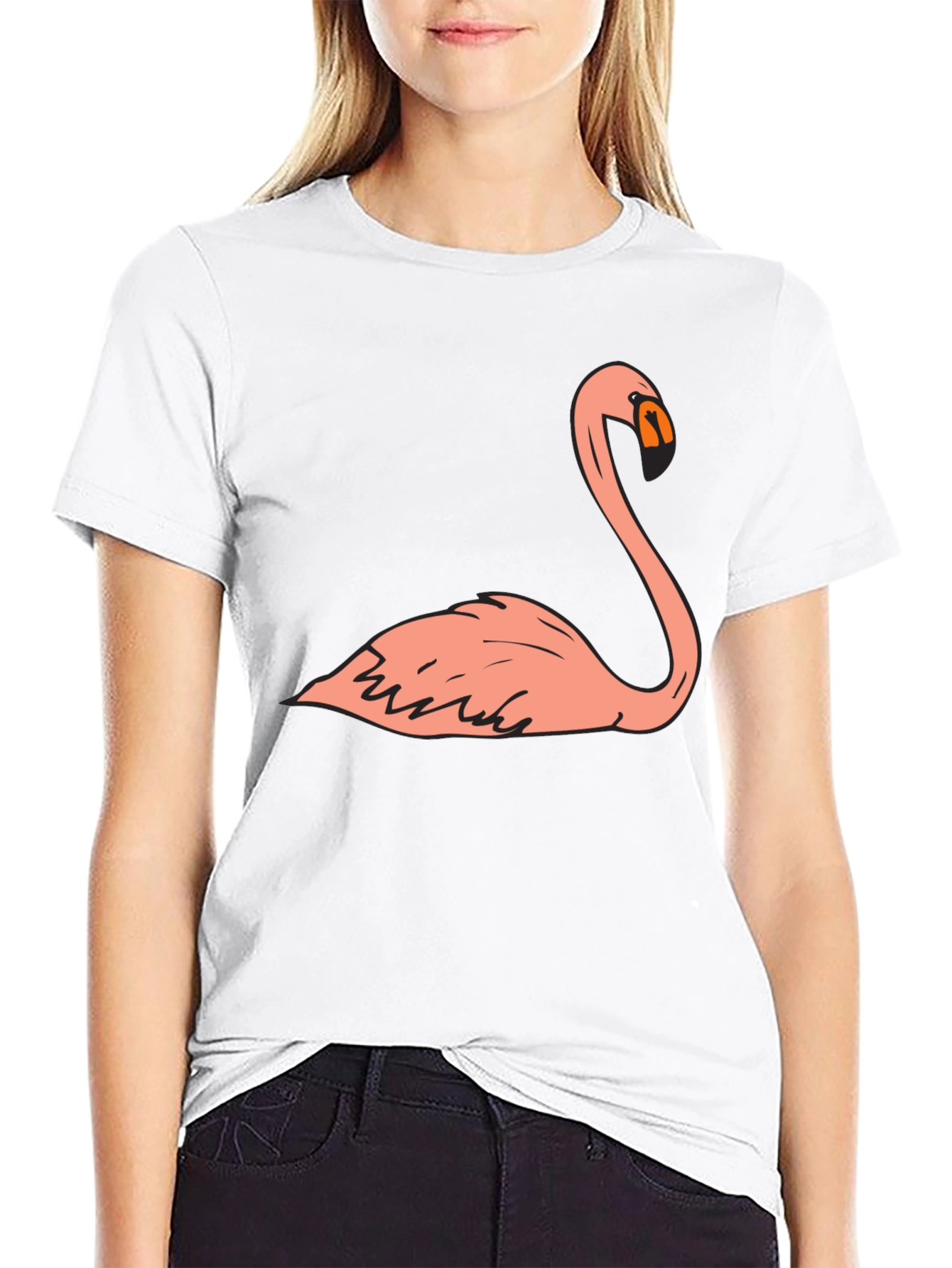 Flamingo Graphic T-Shirt - Mens Black Tee