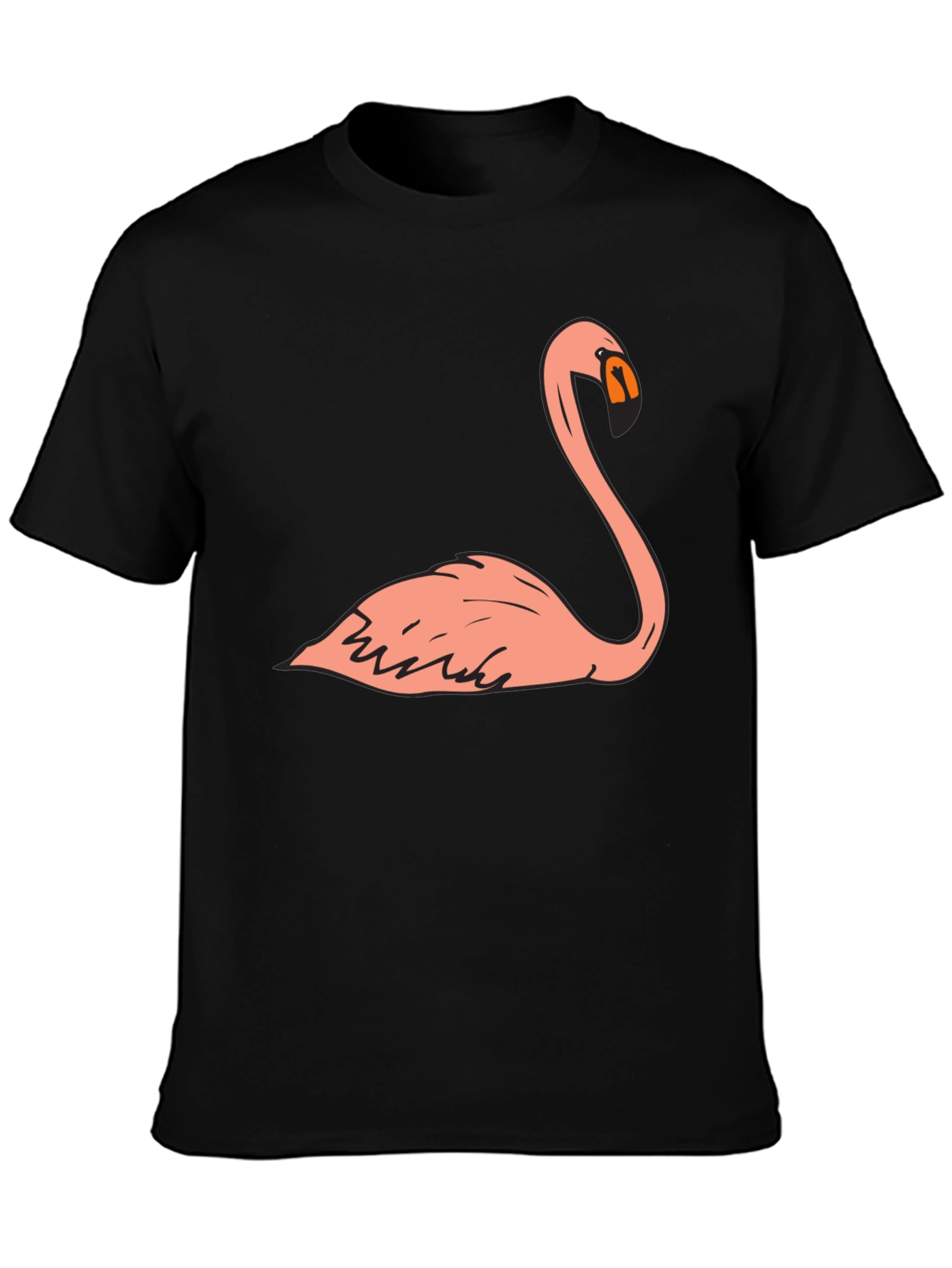 Flamingo Graphic T-Shirt - Mens Black Tee