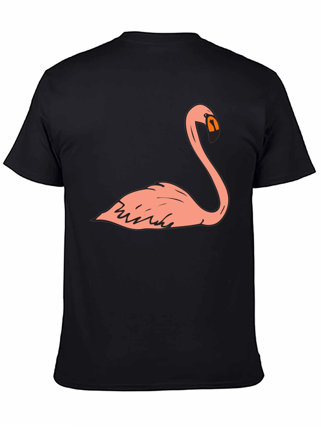 Flamingo Graphic T-Shirt - Mens Black Tee