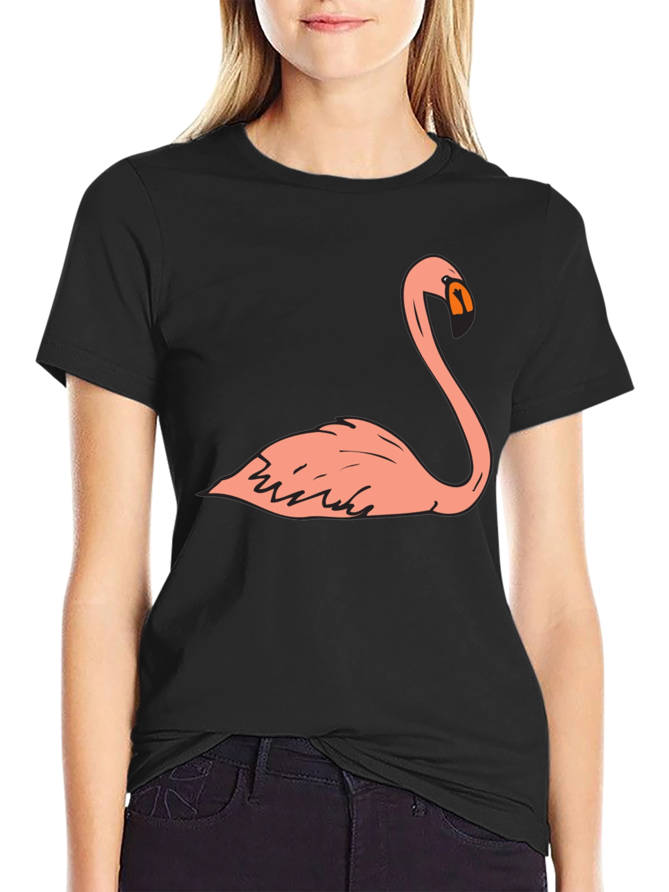 Flamingo Graphic T-Shirt - Mens Black Tee