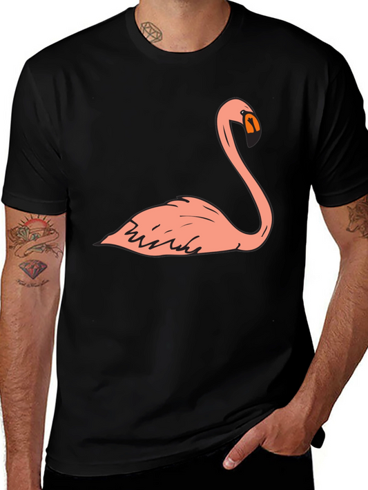 Flamingo Graphic T-Shirt - Mens Black Tee