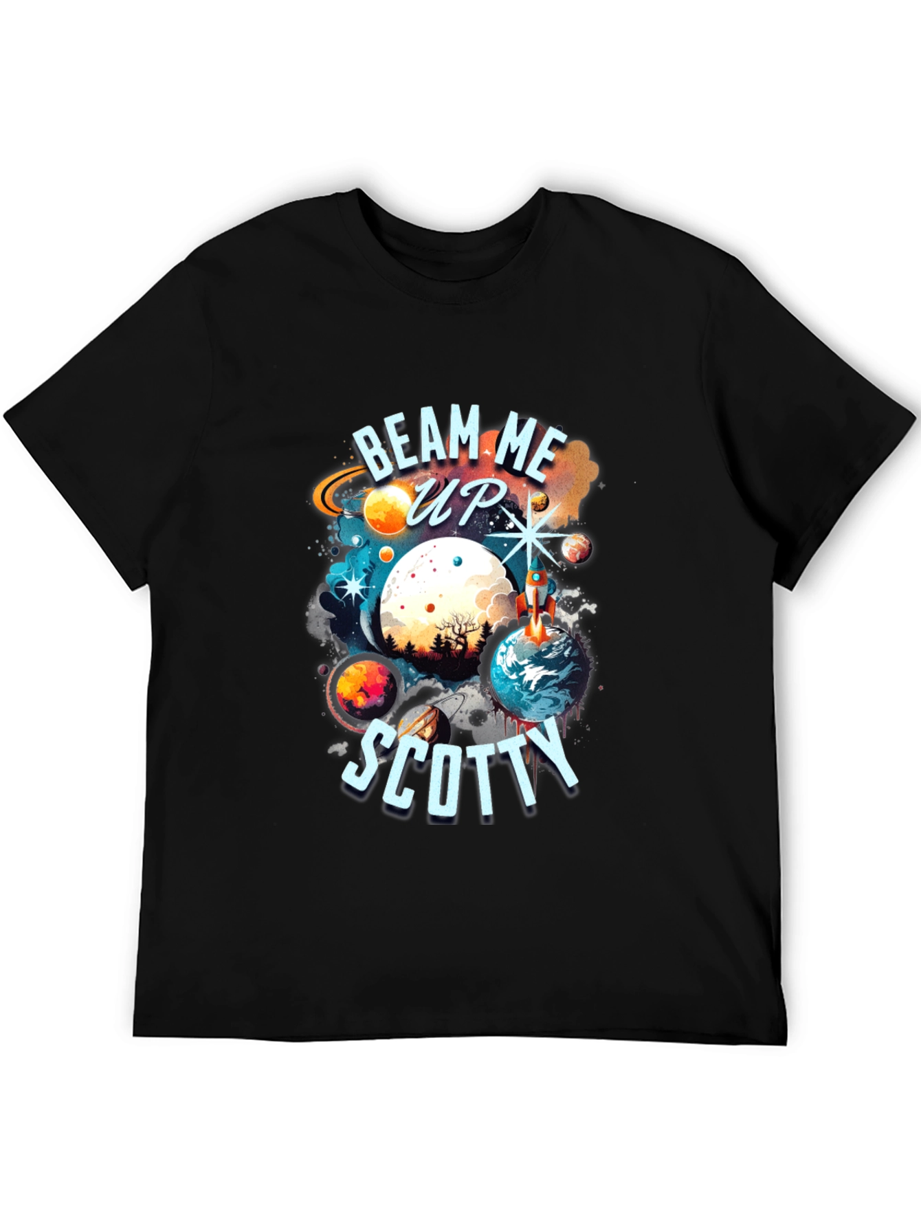 Beam Me Up Scotty Graphic T-Shirt