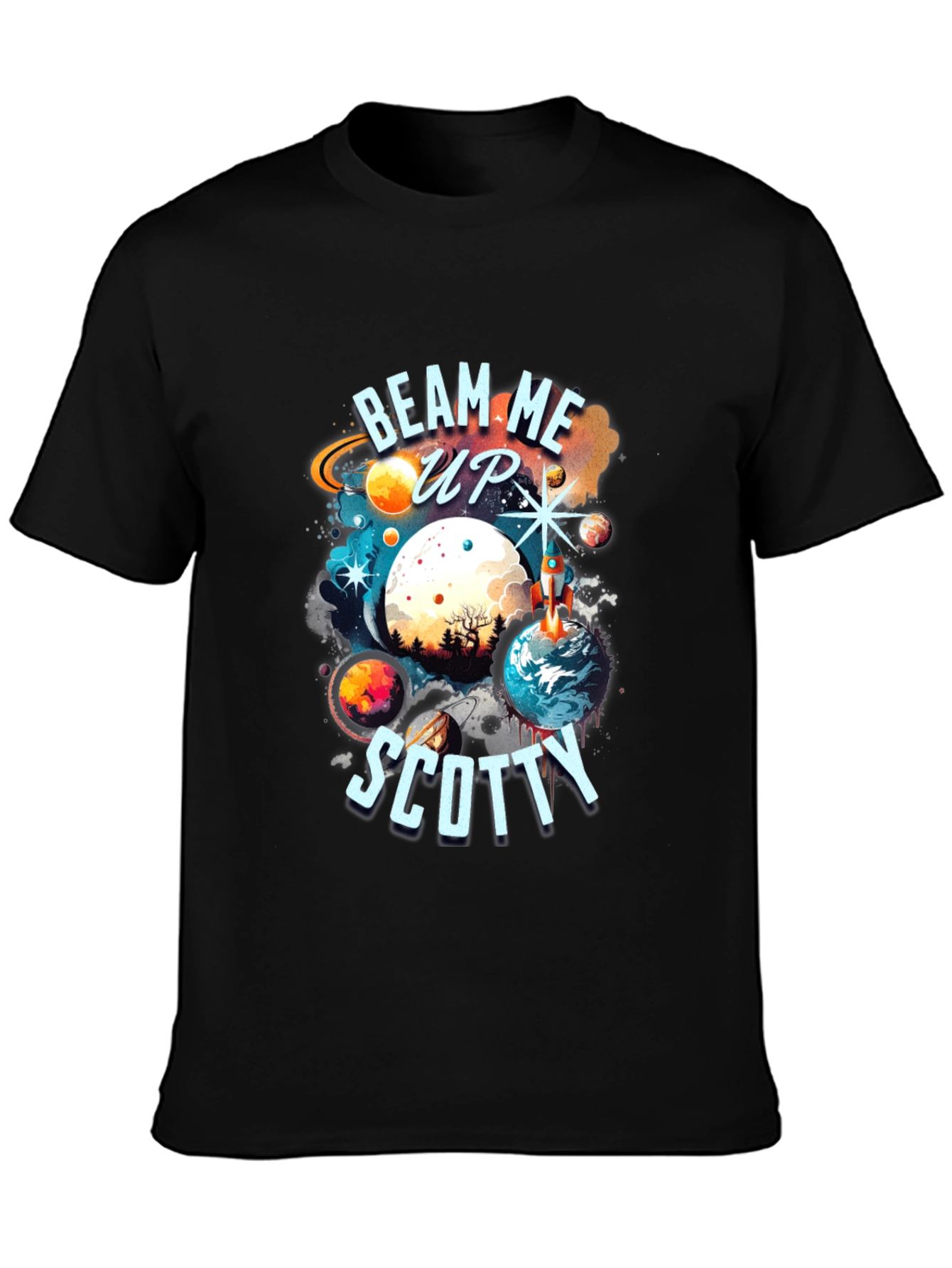 Beam Me Up Scotty Graphic T-Shirt