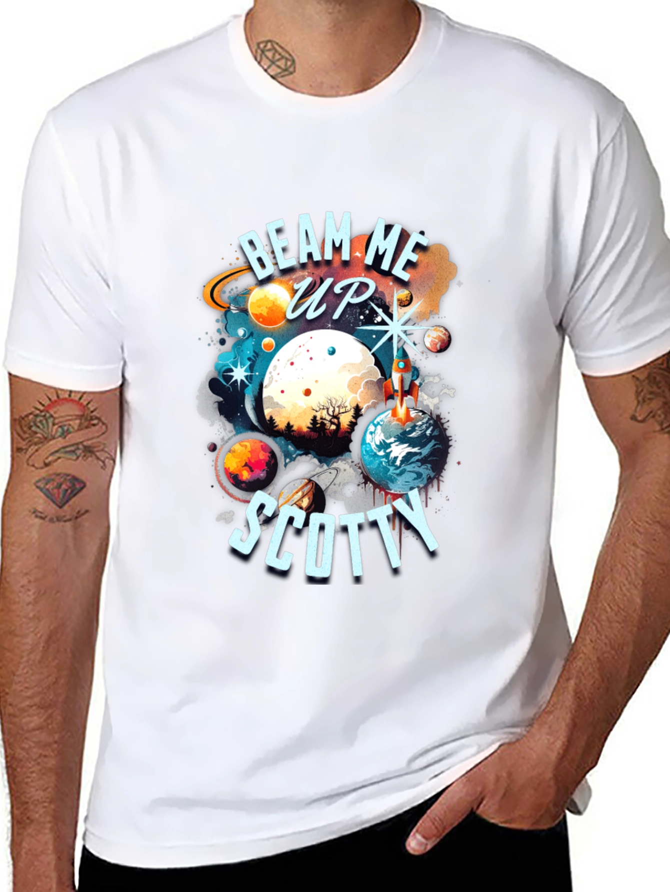 Beam Me Up Scotty Graphic T-Shirt