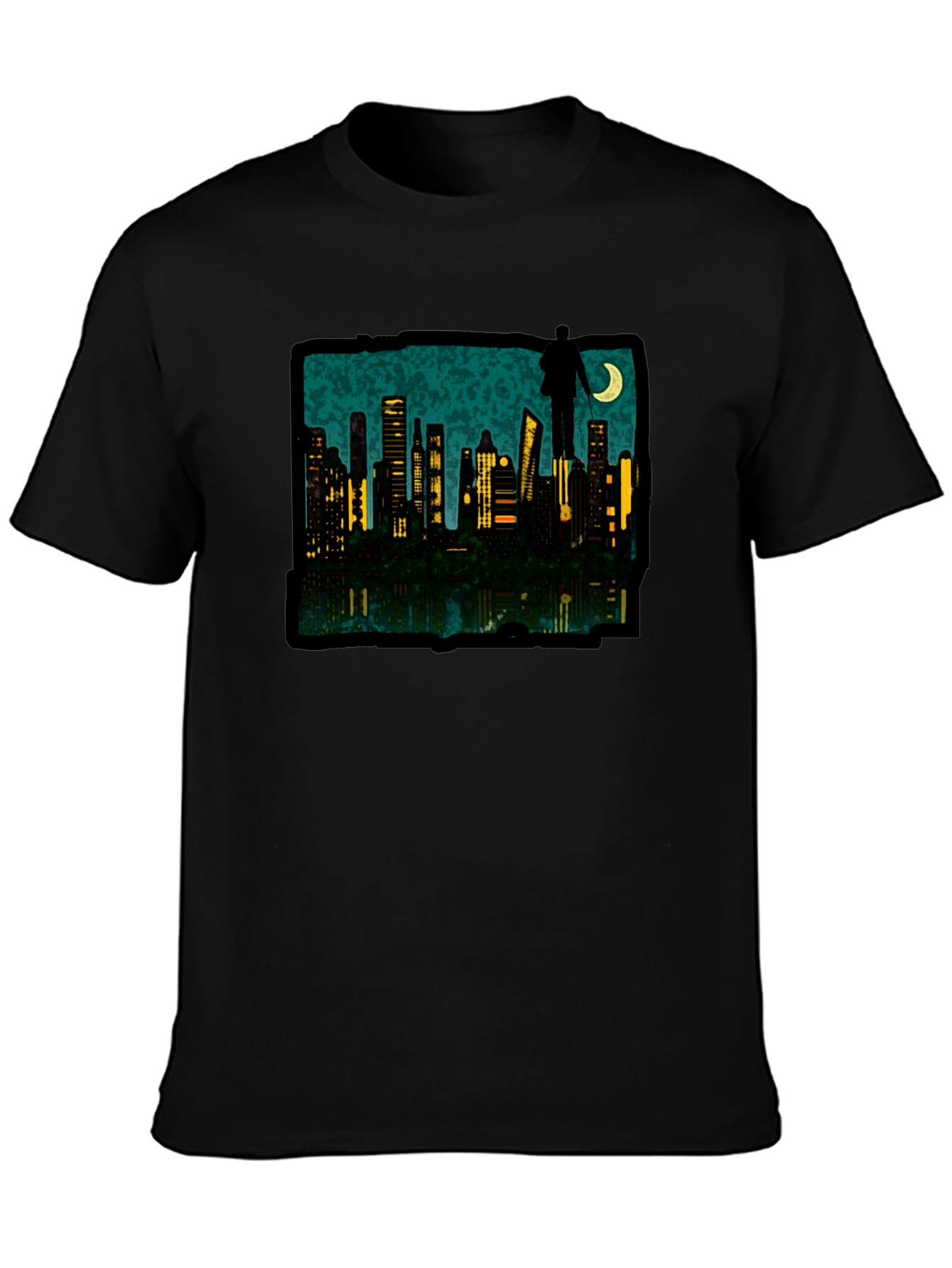 Cityscape Silhouette Graphic Tee