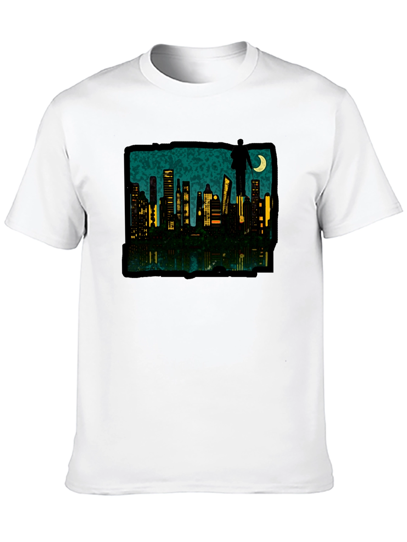 Cityscape Silhouette Graphic Tee