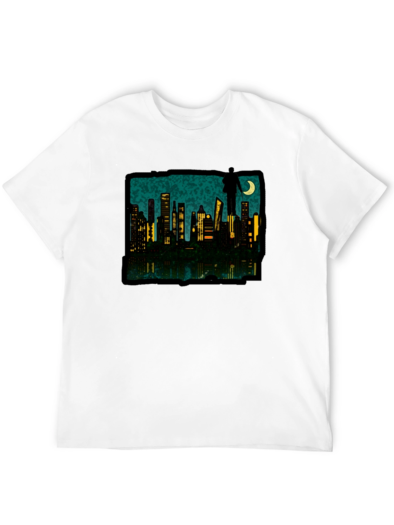 Cityscape Silhouette Graphic Tee