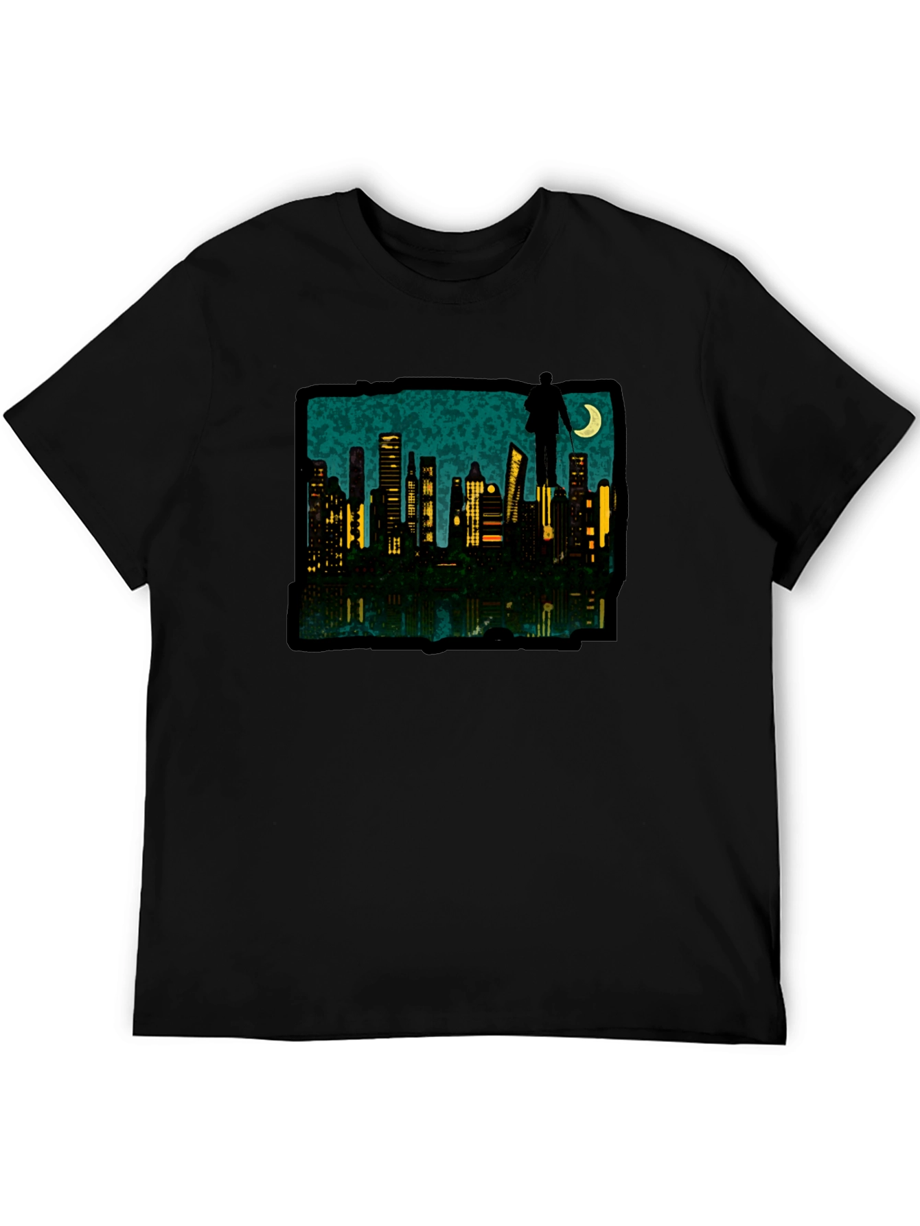 Cityscape Silhouette Graphic Tee