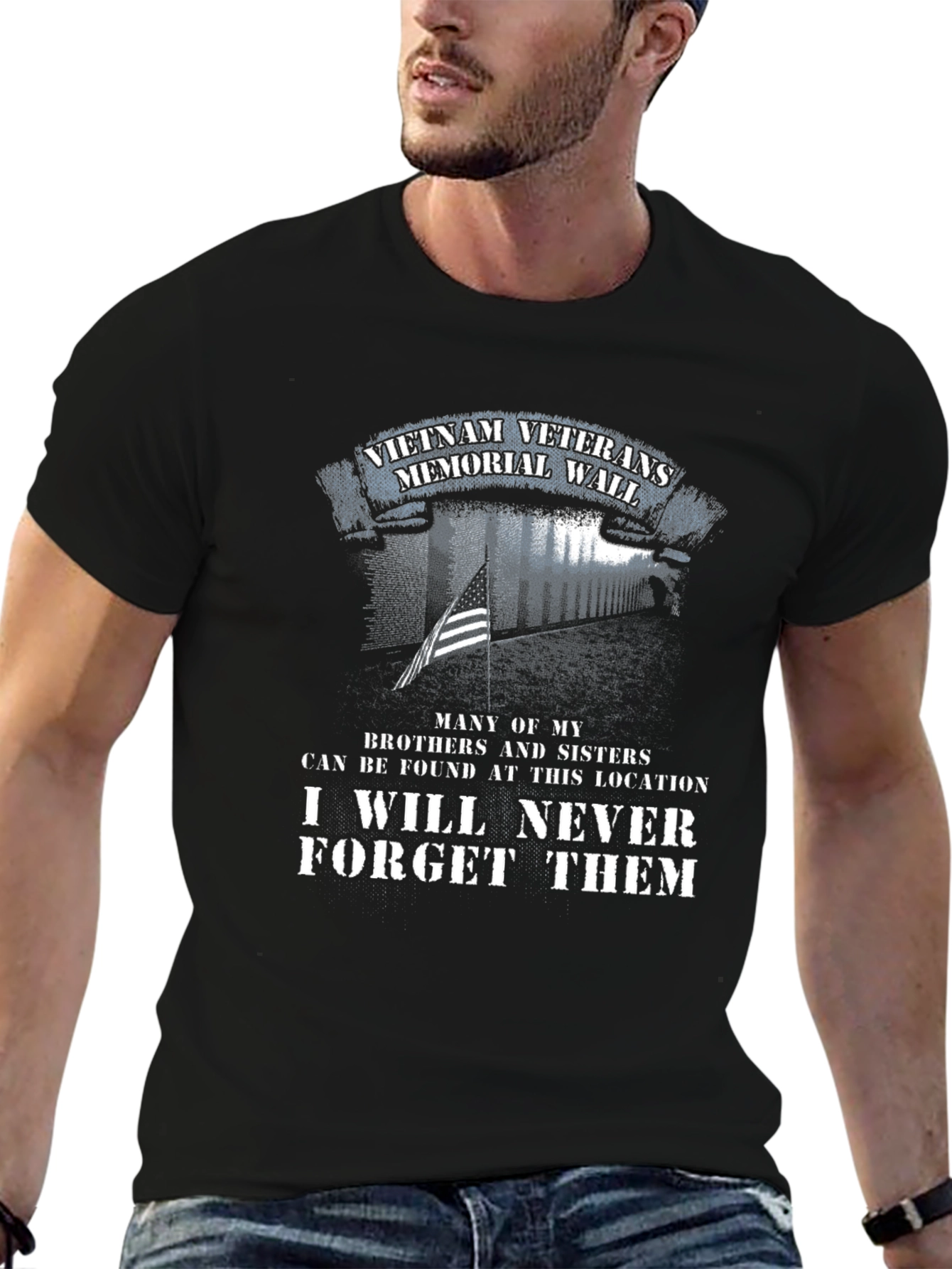 Vietnam Veterans Memorial Wall T-Shirt