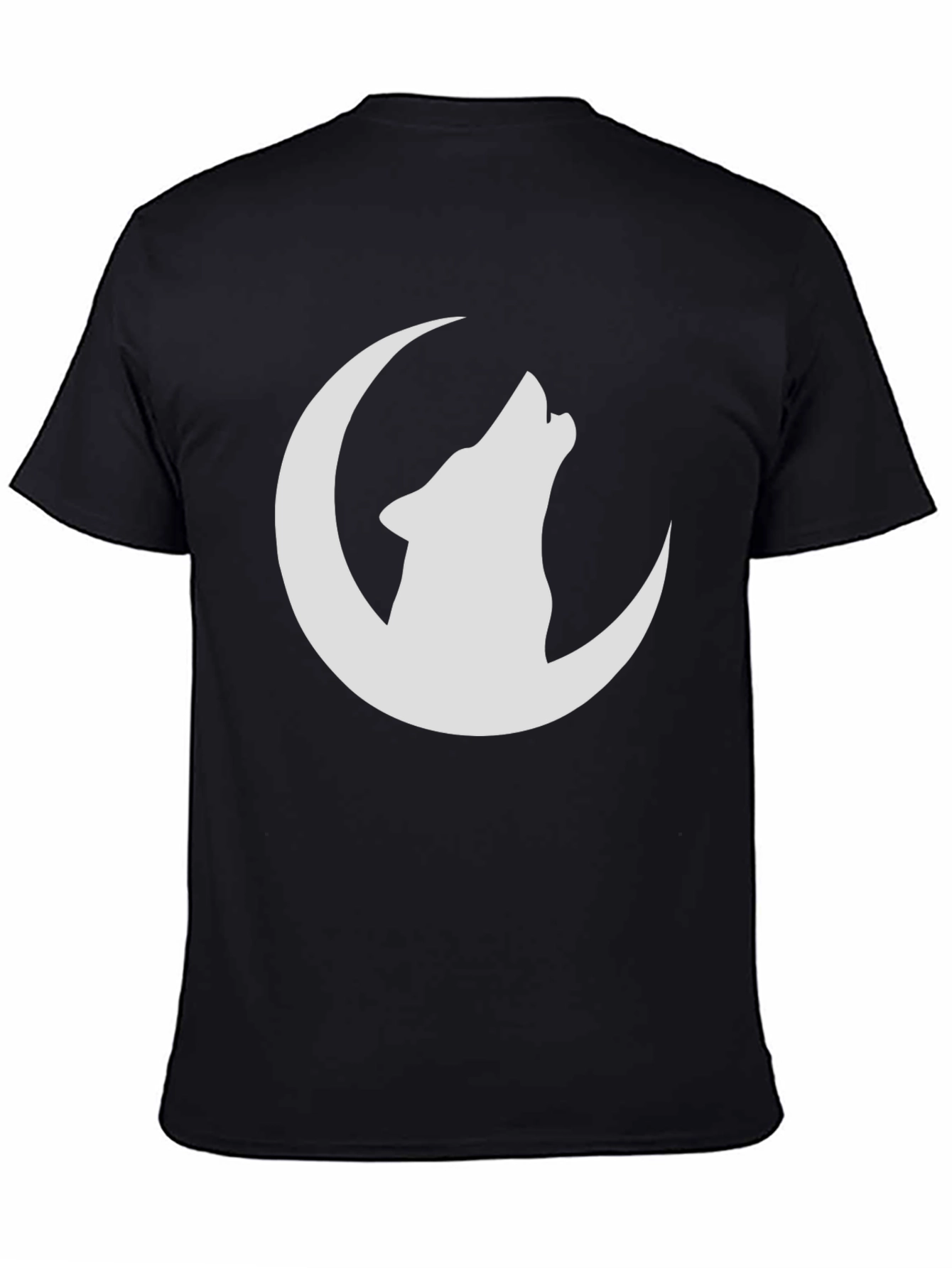 Wolf Moon Graphic Tee - Stylish Black T-Shirt