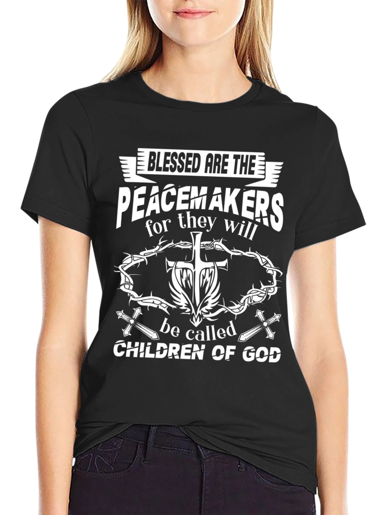 Blessed Are The Peacemakers Graphic T-Shirt