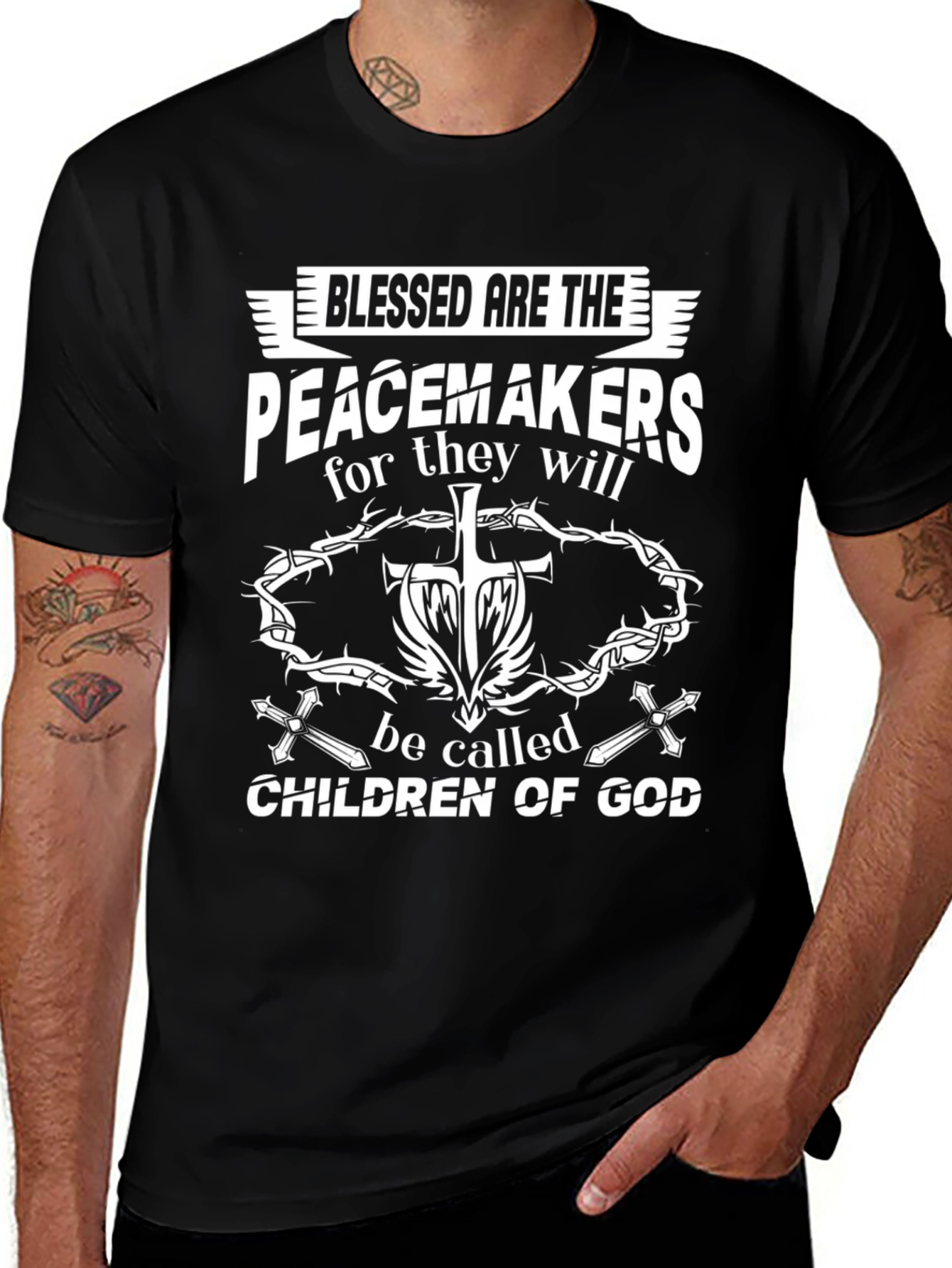 Blessed Are The Peacemakers Graphic T-Shirt