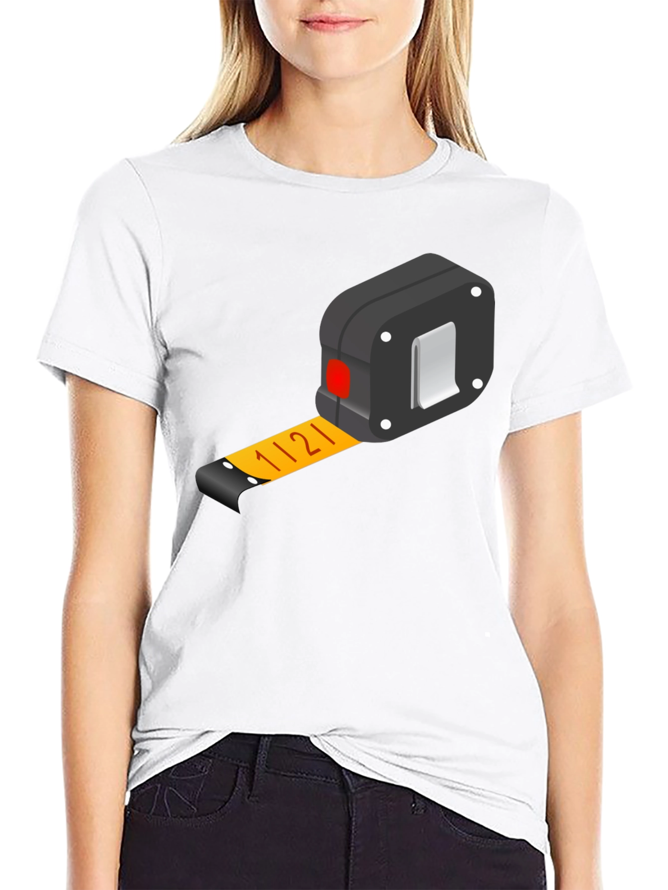 Measure Up: Novelty Tape Measure Graphic Tee