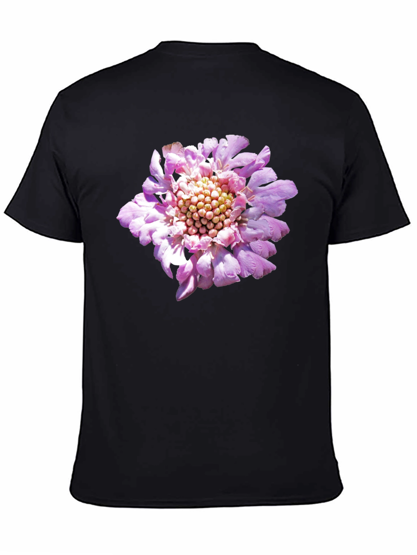 Floral Print Black T-Shirt