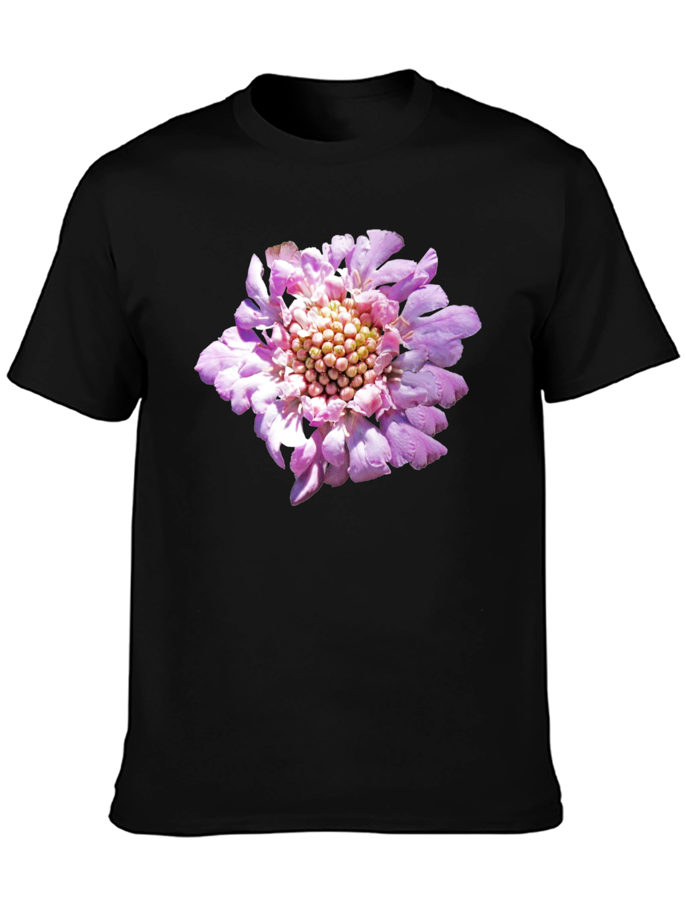 Floral Print Black T-Shirt