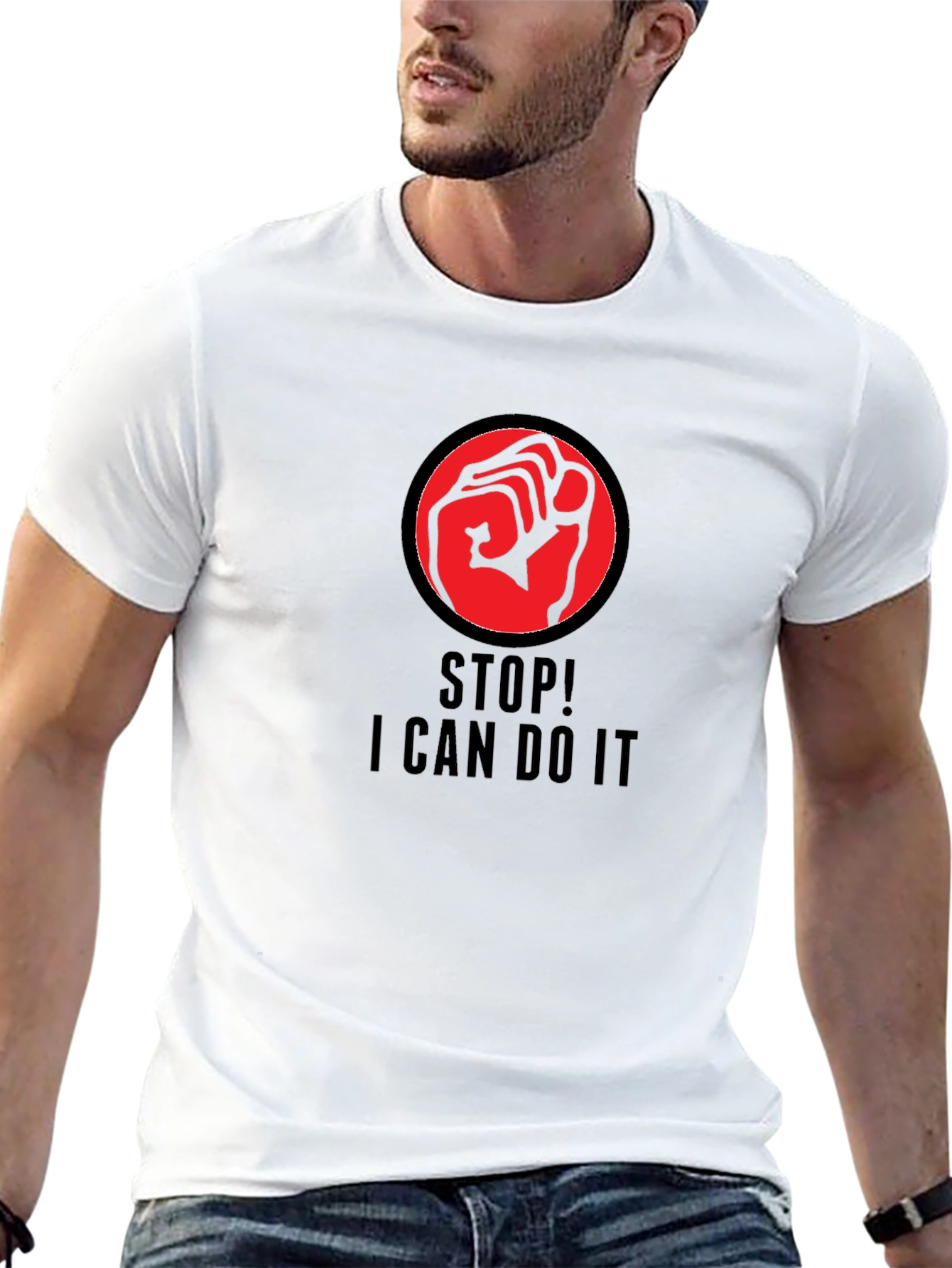 Empowering Stop! I Can Do It Graphic T-Shirt