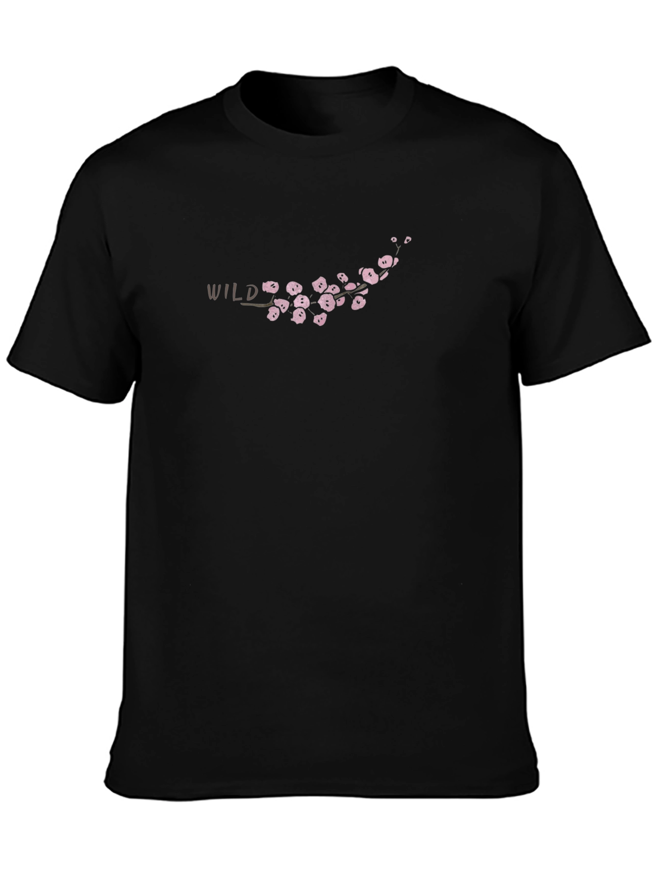 Wild Cherry Blossom T-Shirt - Black