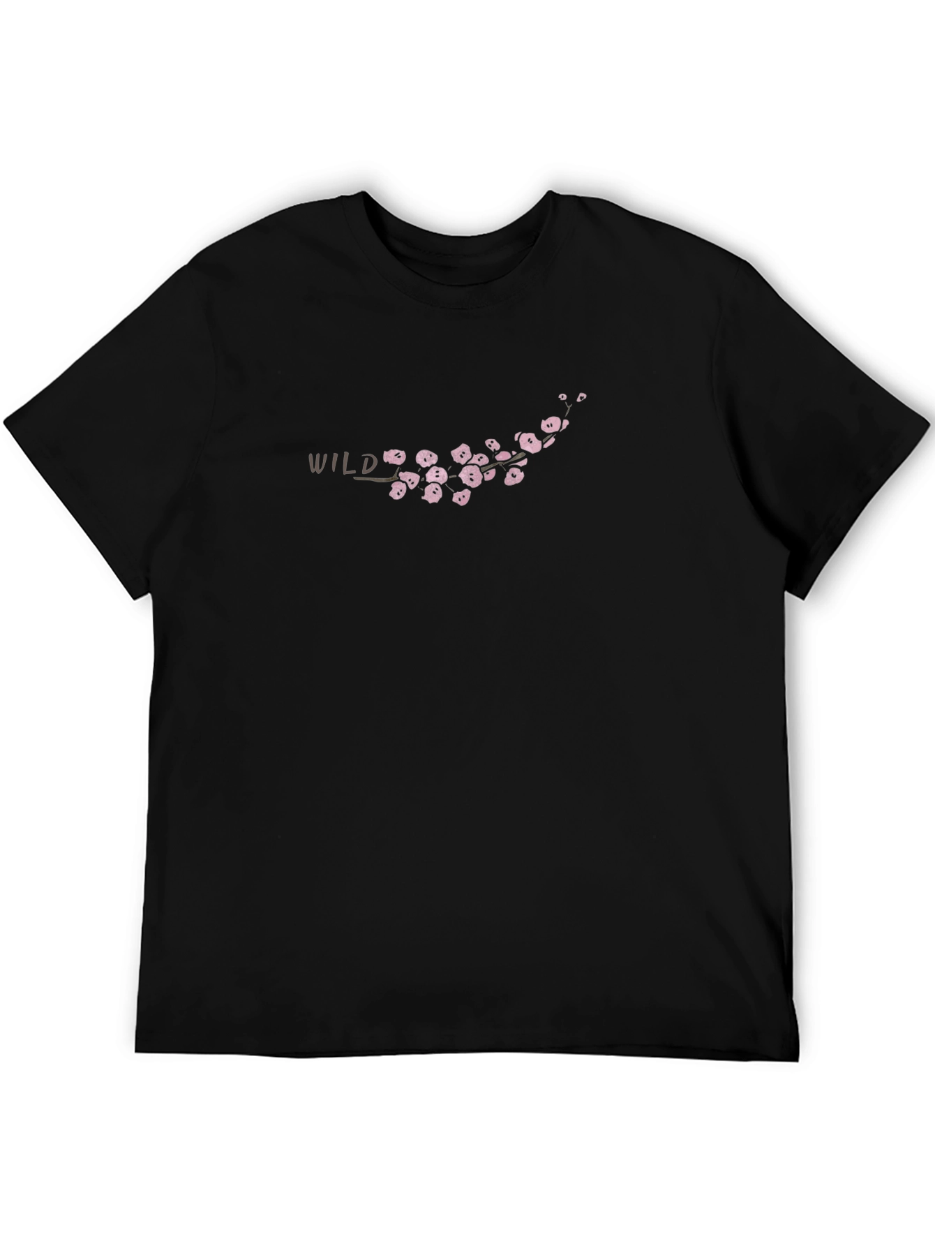 Wild Cherry Blossom T-Shirt - Black