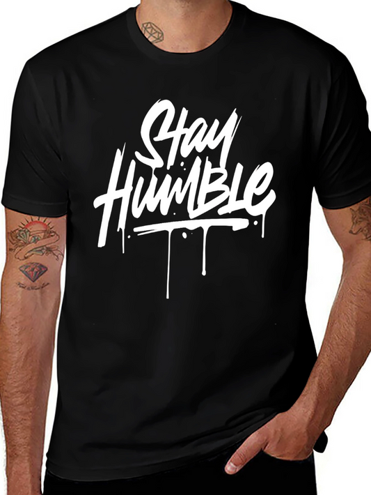 Stay Humble Black Graphic Tee