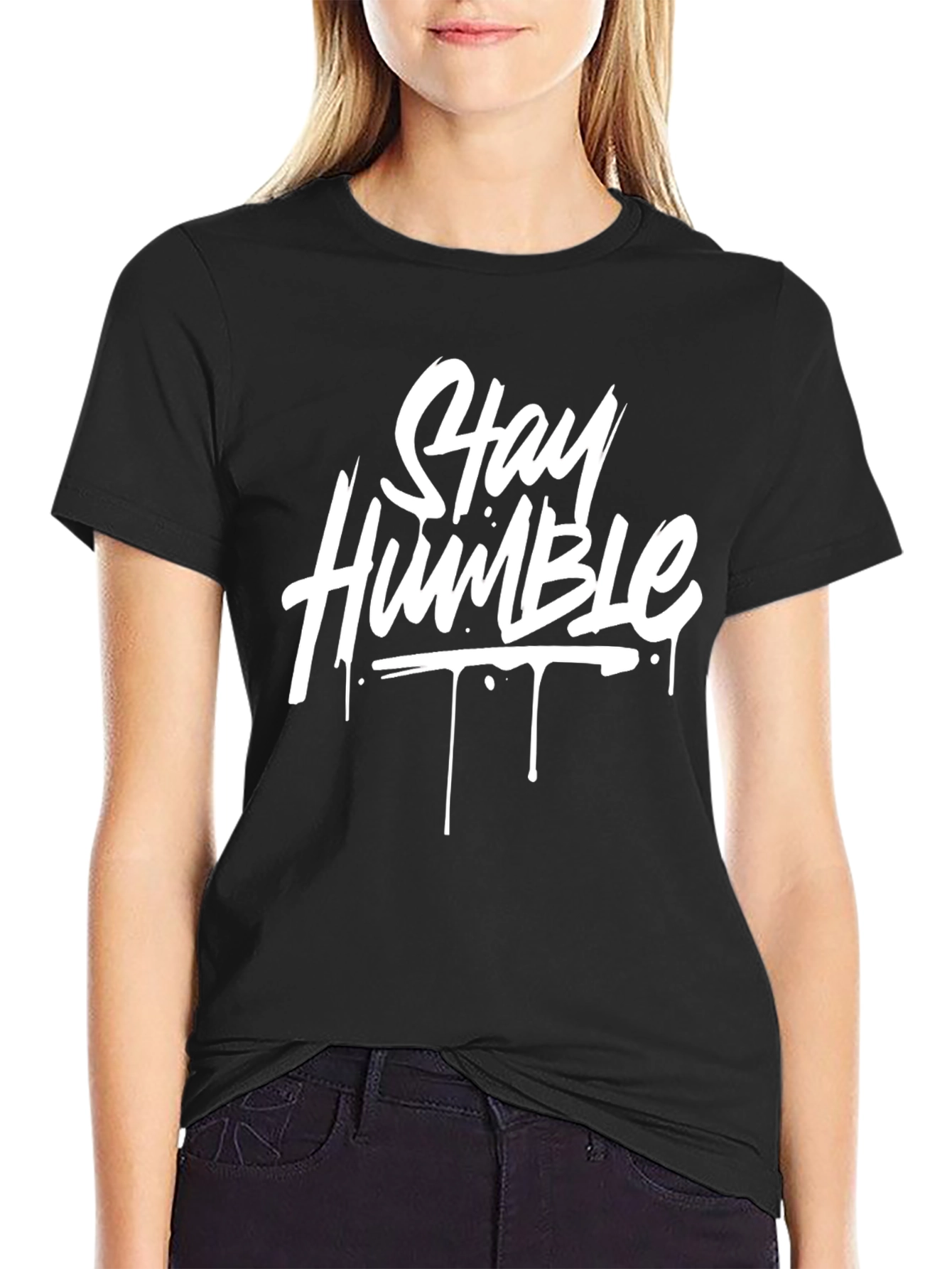 Stay Humble Black Graphic Tee