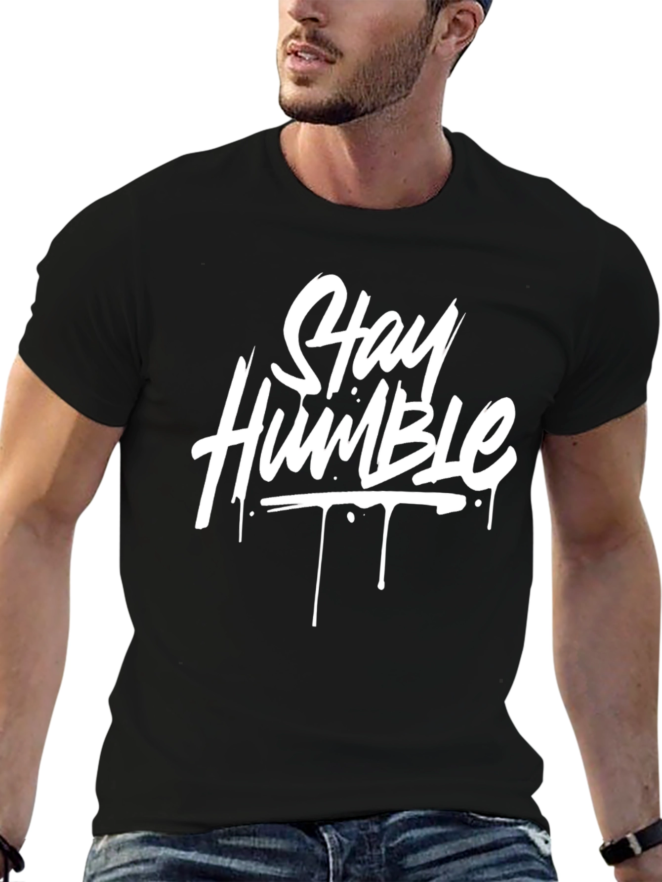 Stay Humble Black Graphic Tee