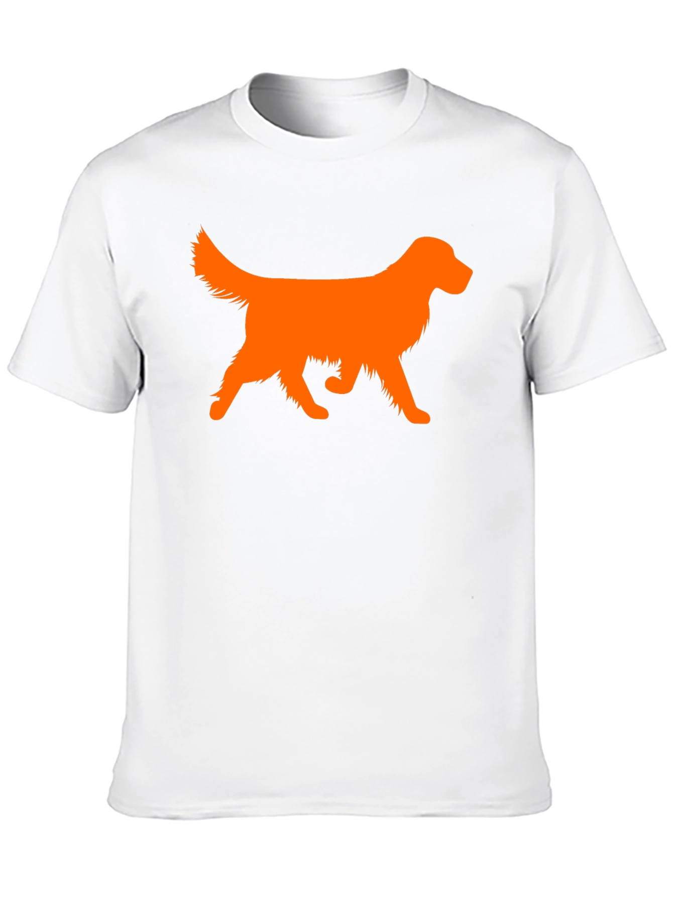 Golden Retriever Silhouette Black T-Shirt