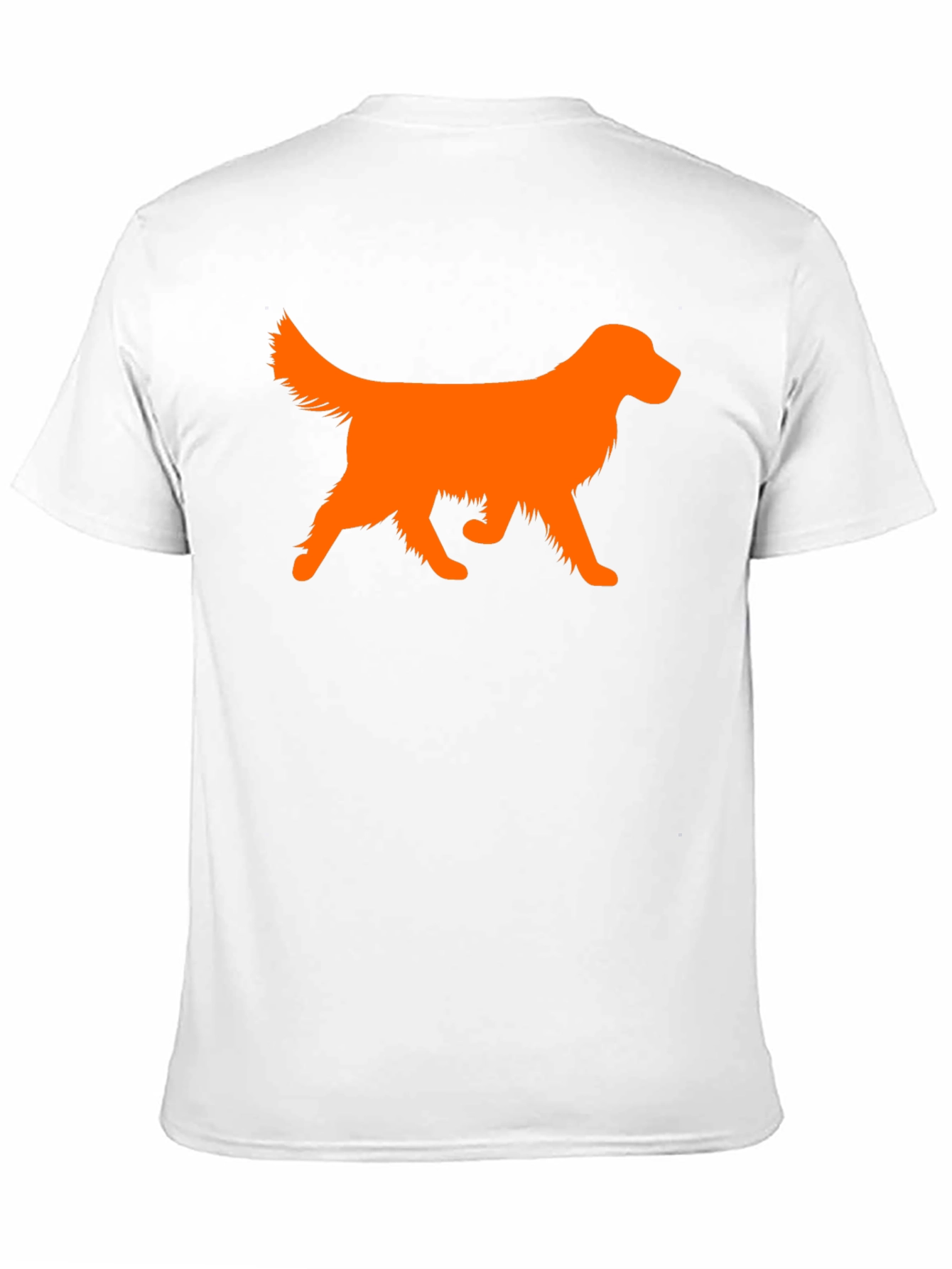 Golden Retriever Silhouette Black T-Shirt