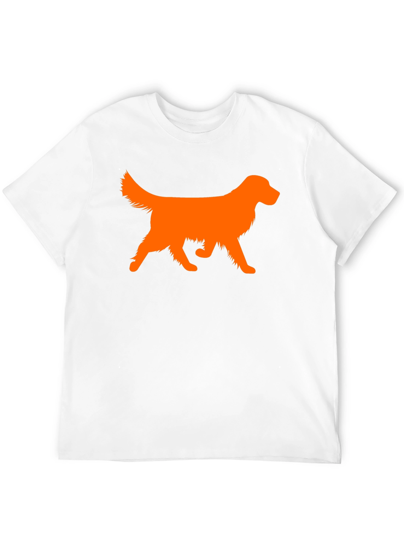 Golden Retriever Silhouette Black T-Shirt