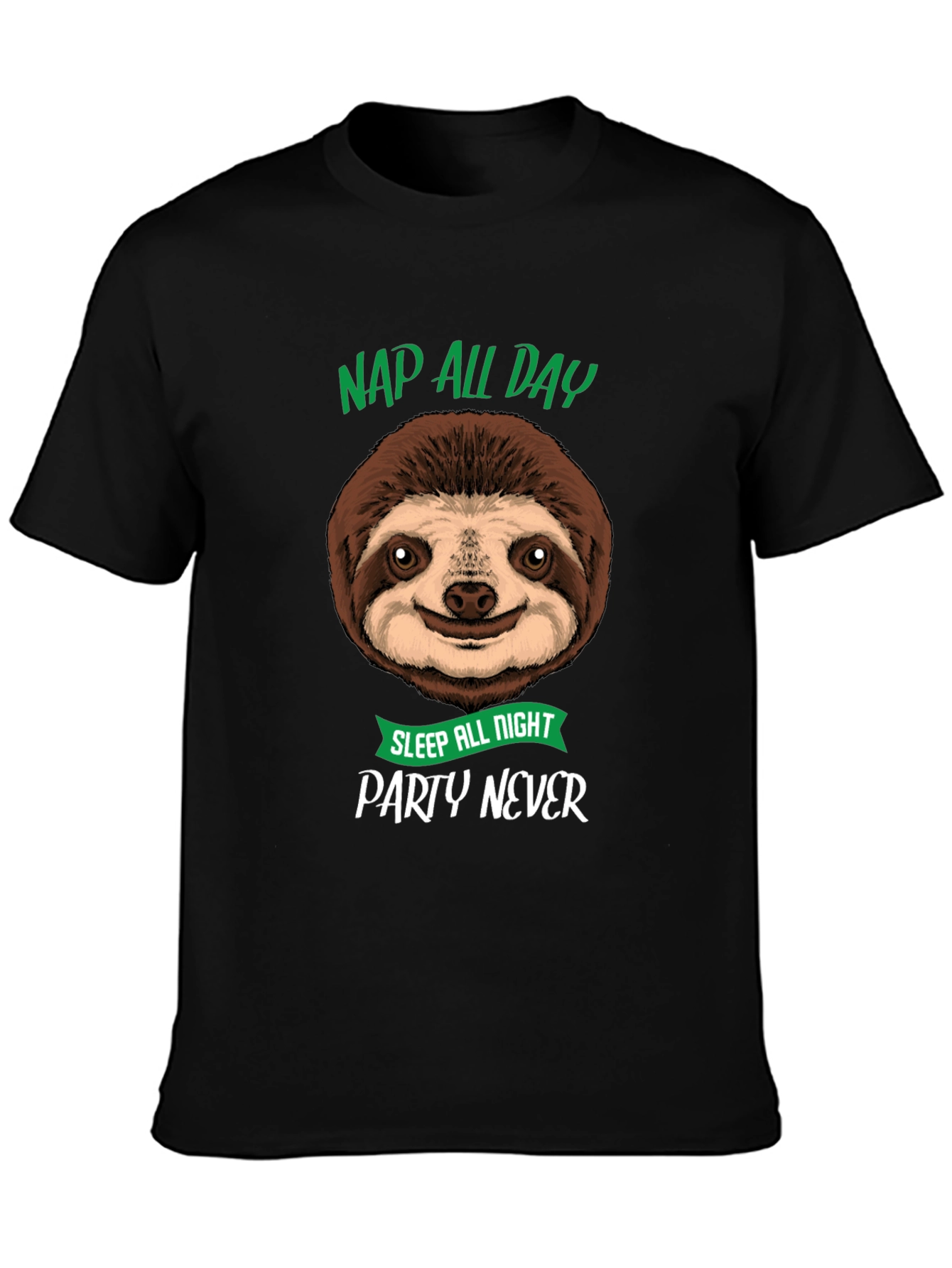 Nap All Day Sloth Graphic Tee