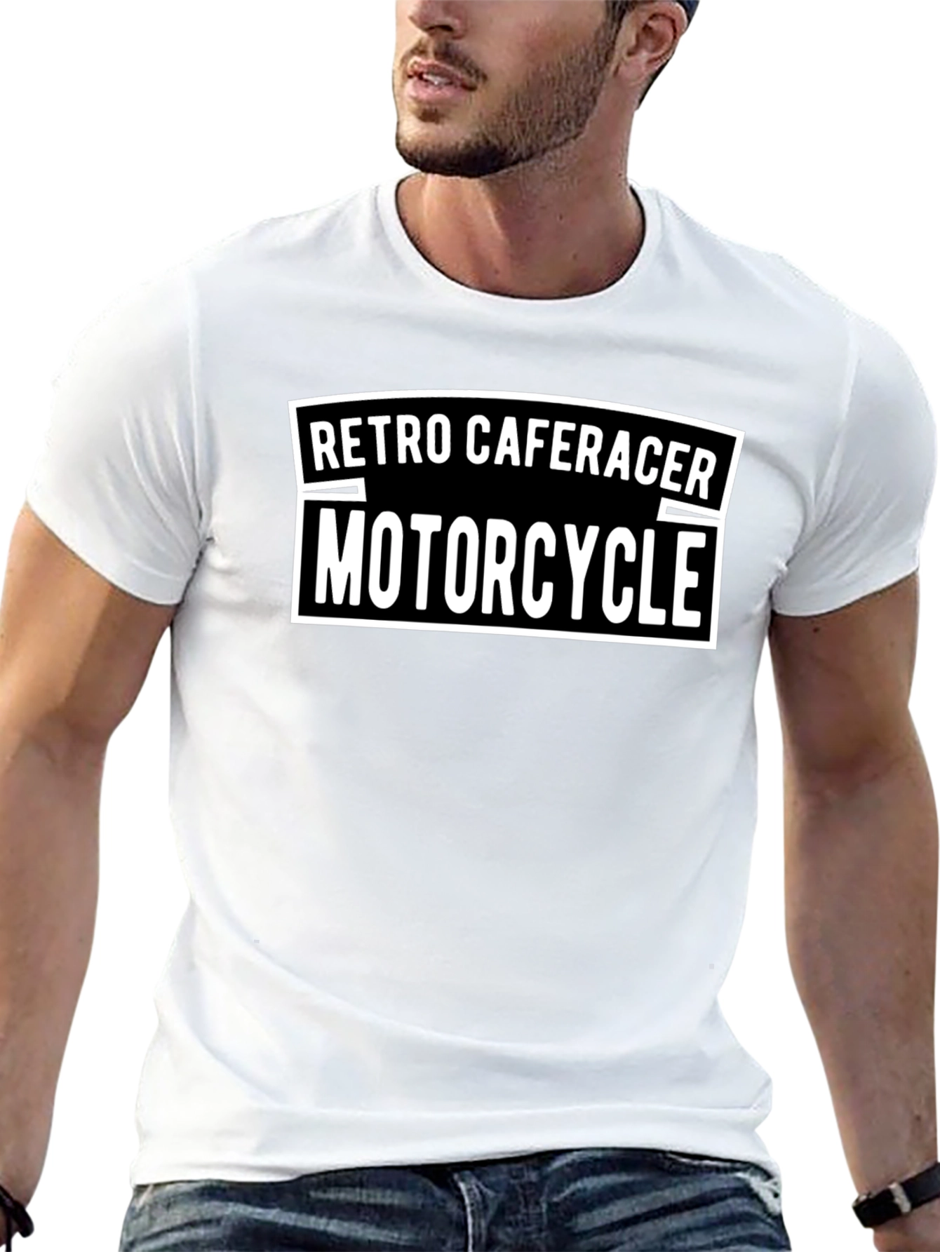 Retro Caferacer Motorcycle T-Shirt