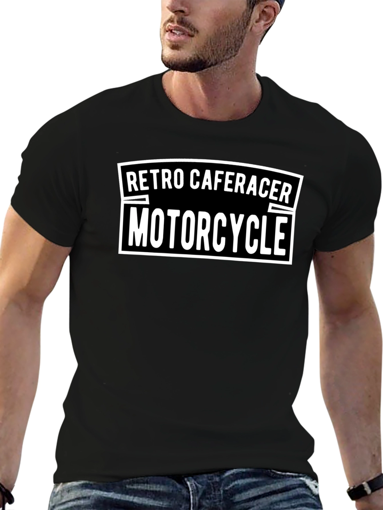Retro Caferacer Motorcycle T-Shirt