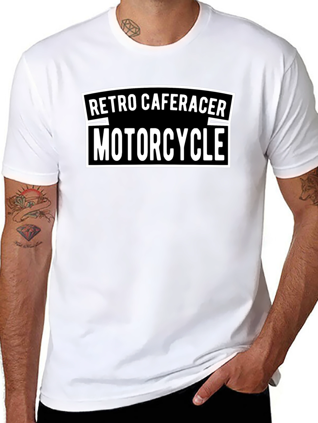 Retro Caferacer Motorcycle T-Shirt