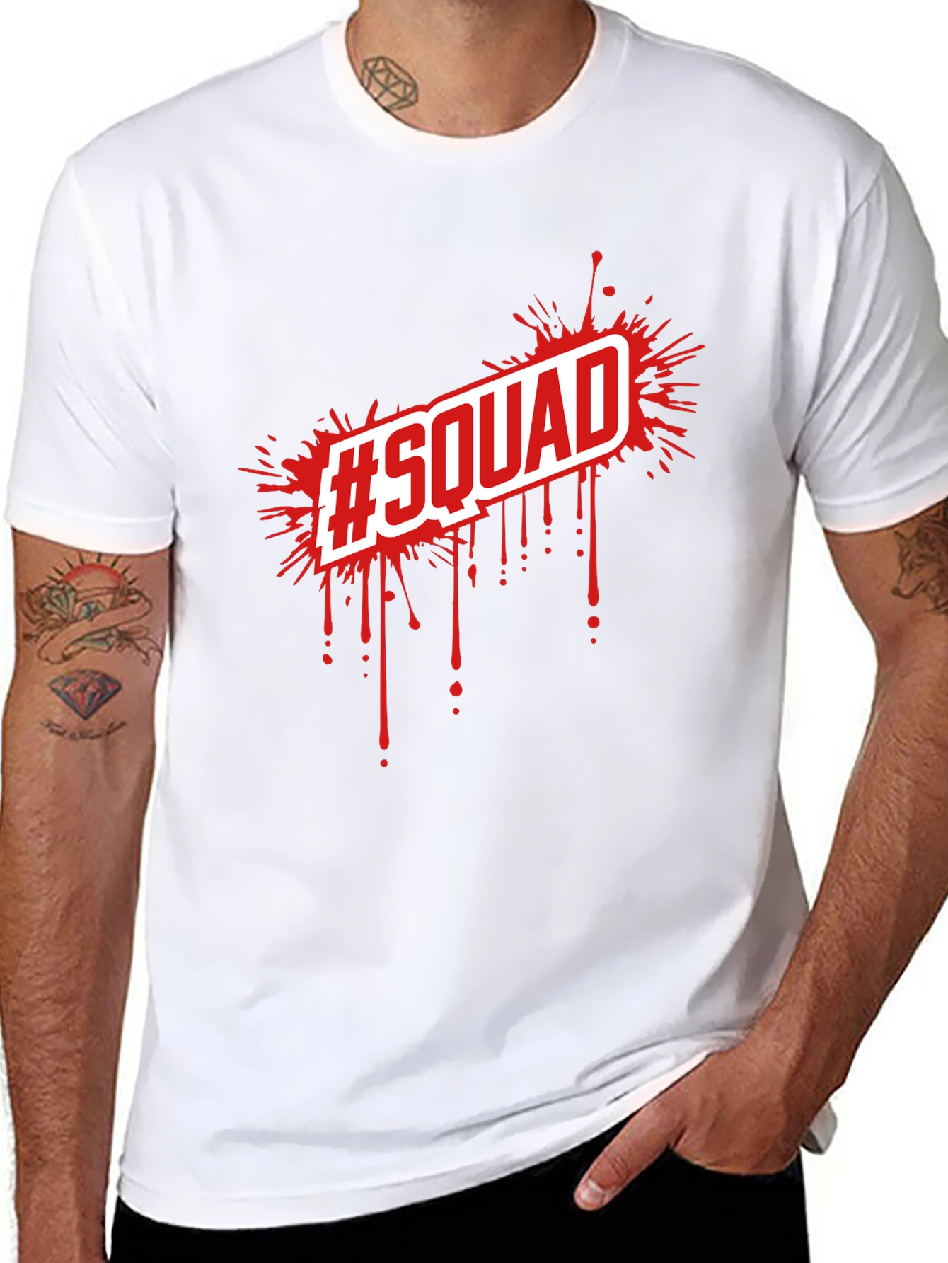 Squad Tee - Black Graphic T-Shirt