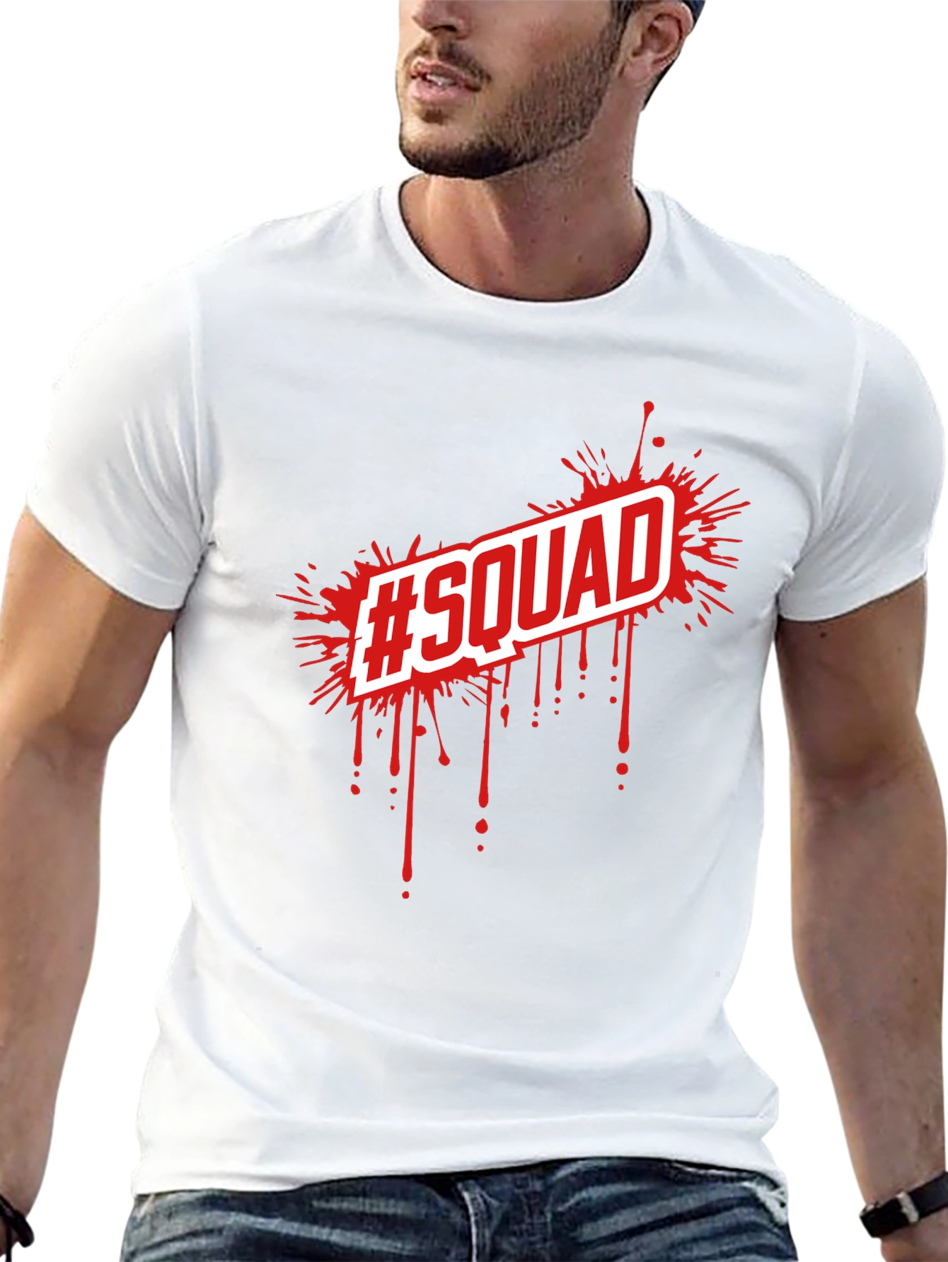 Squad Tee - Black Graphic T-Shirt