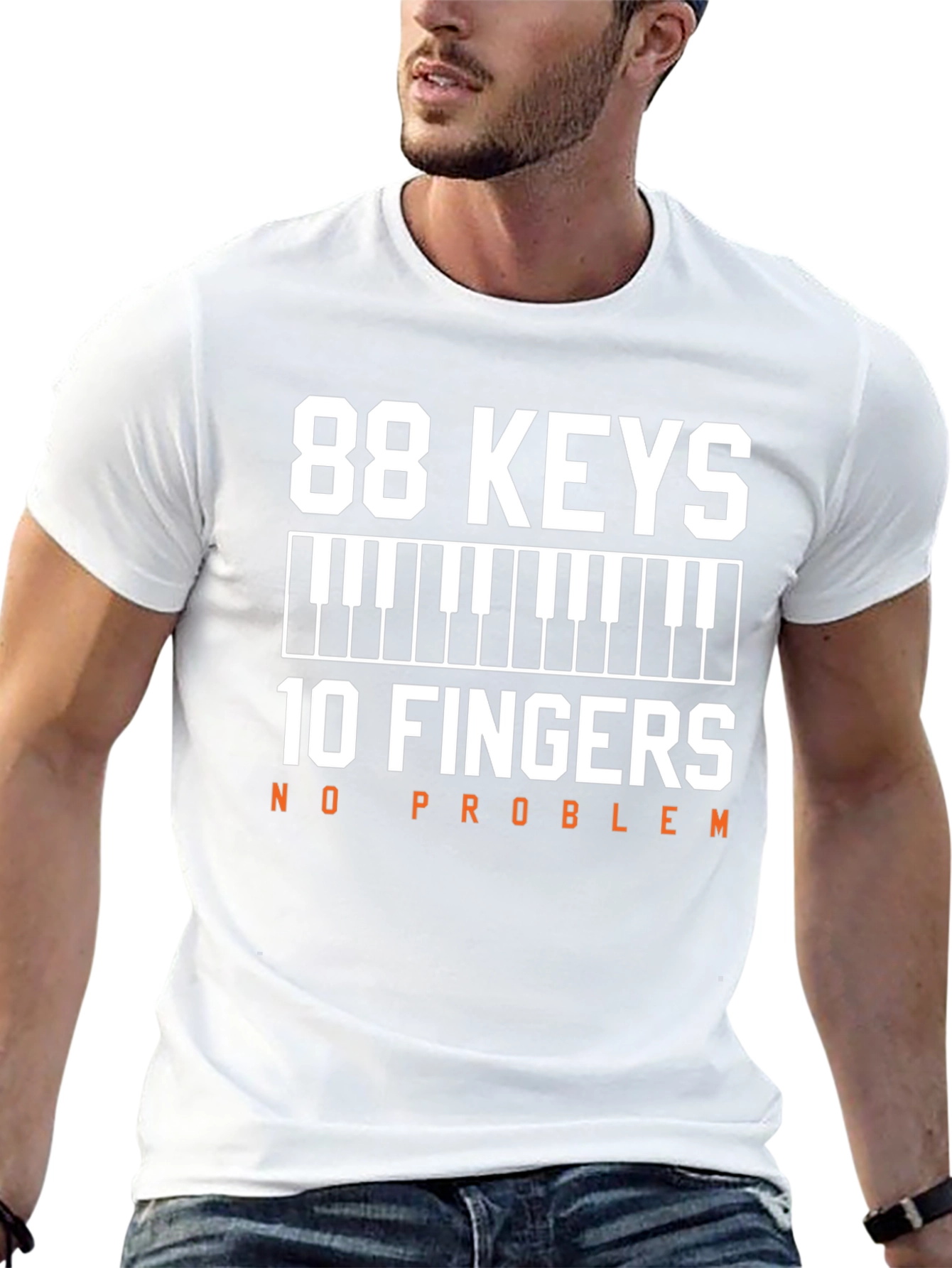88 Keys 10 Fingers No Problem T-Shirt