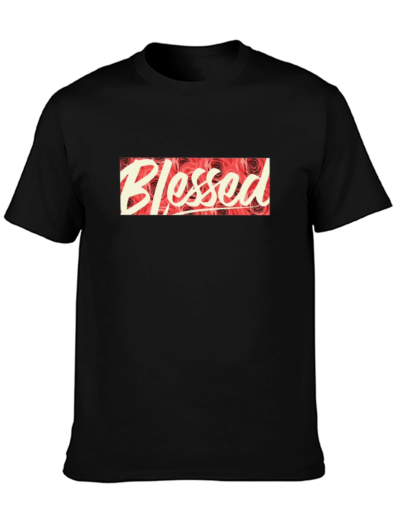 Blessed Floral Graphic Print Tee
