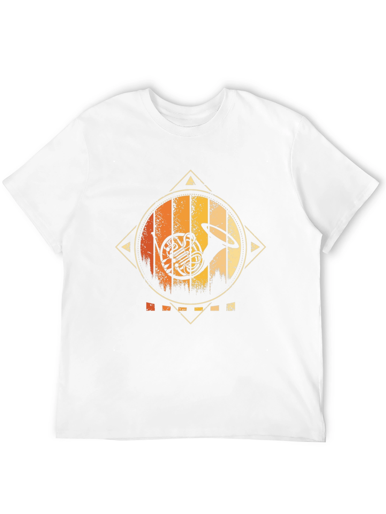 Retro French Horn Graphic Tee