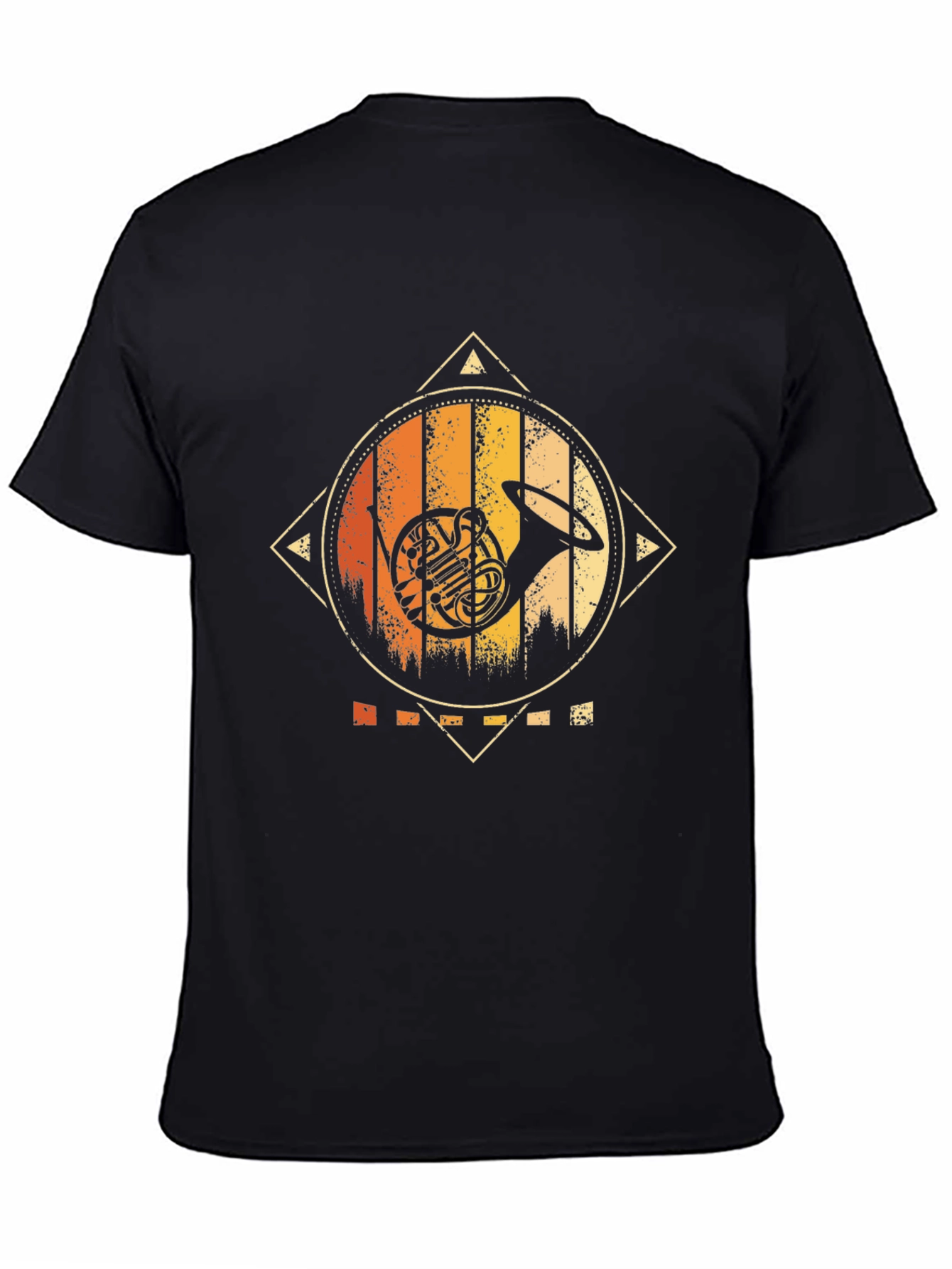 Retro French Horn Graphic Tee