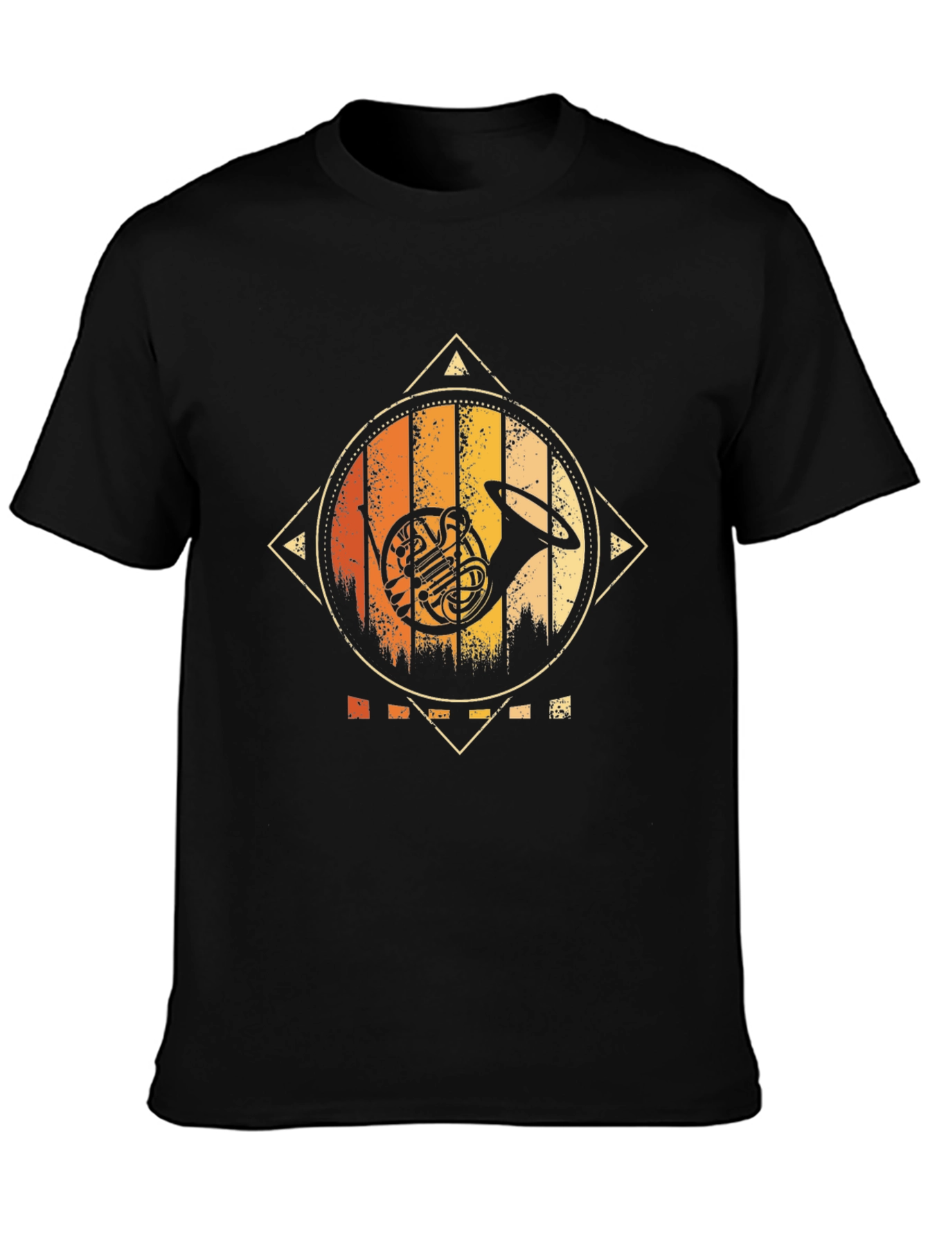 Retro French Horn Graphic Tee