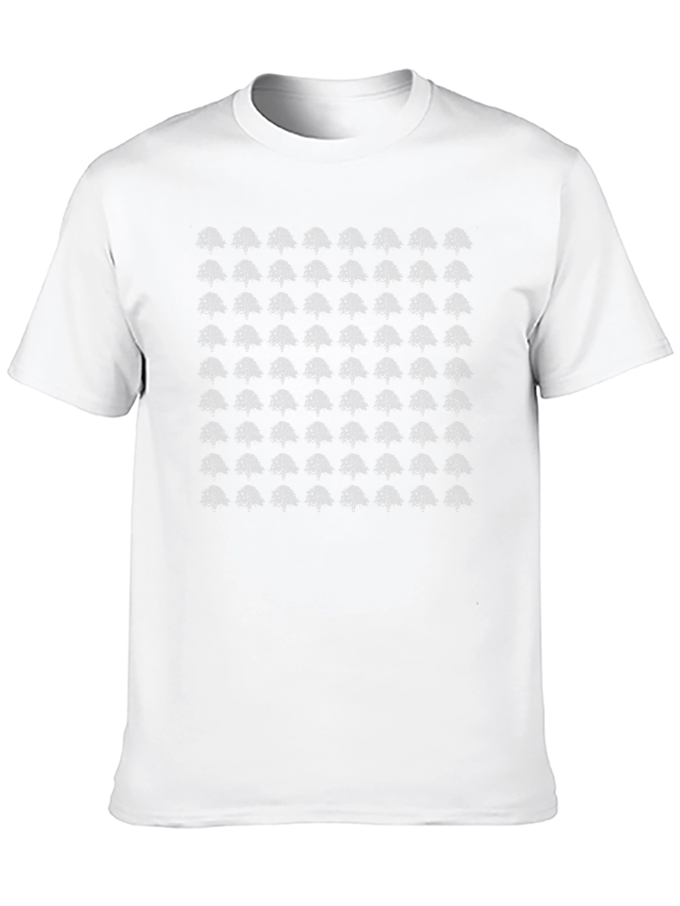 Tree Pattern Black T-Shirt
