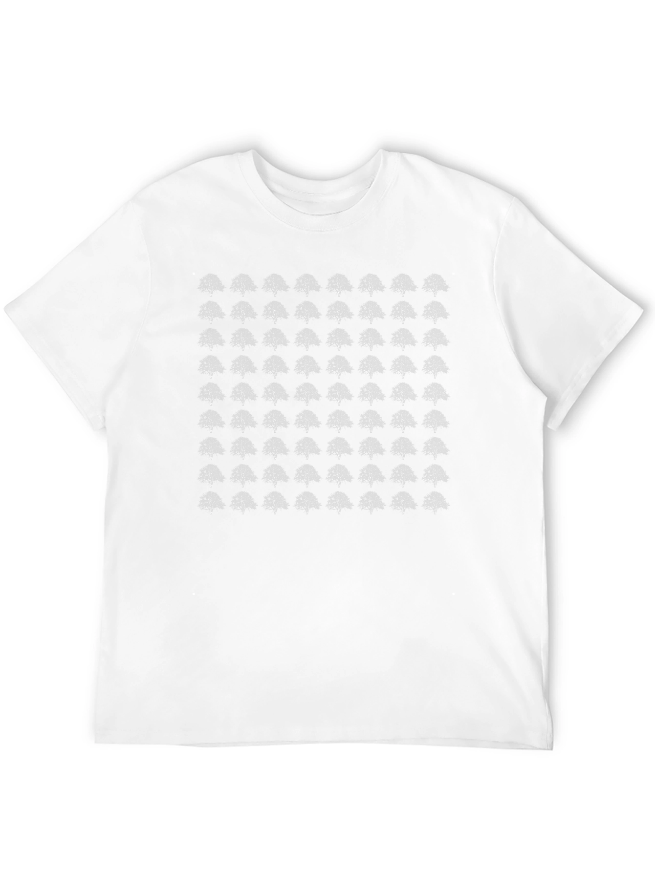Tree Pattern Black T-Shirt