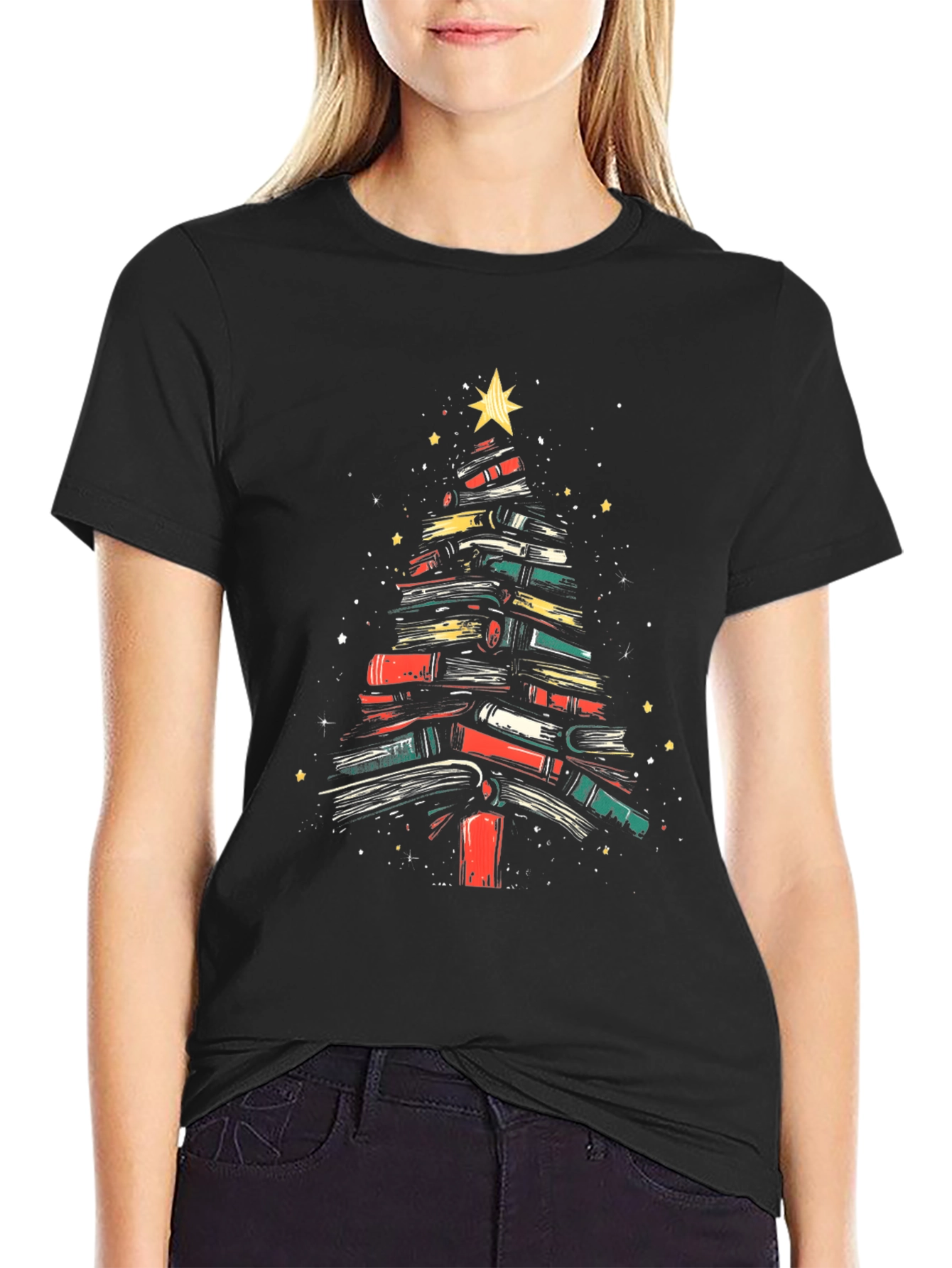 Book Tree Holiday T-Shirt