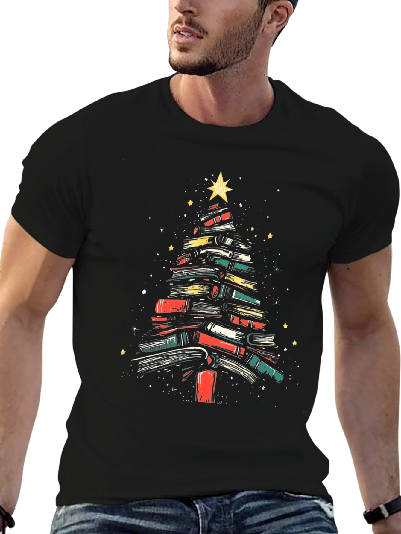 Book Tree Holiday T-Shirt