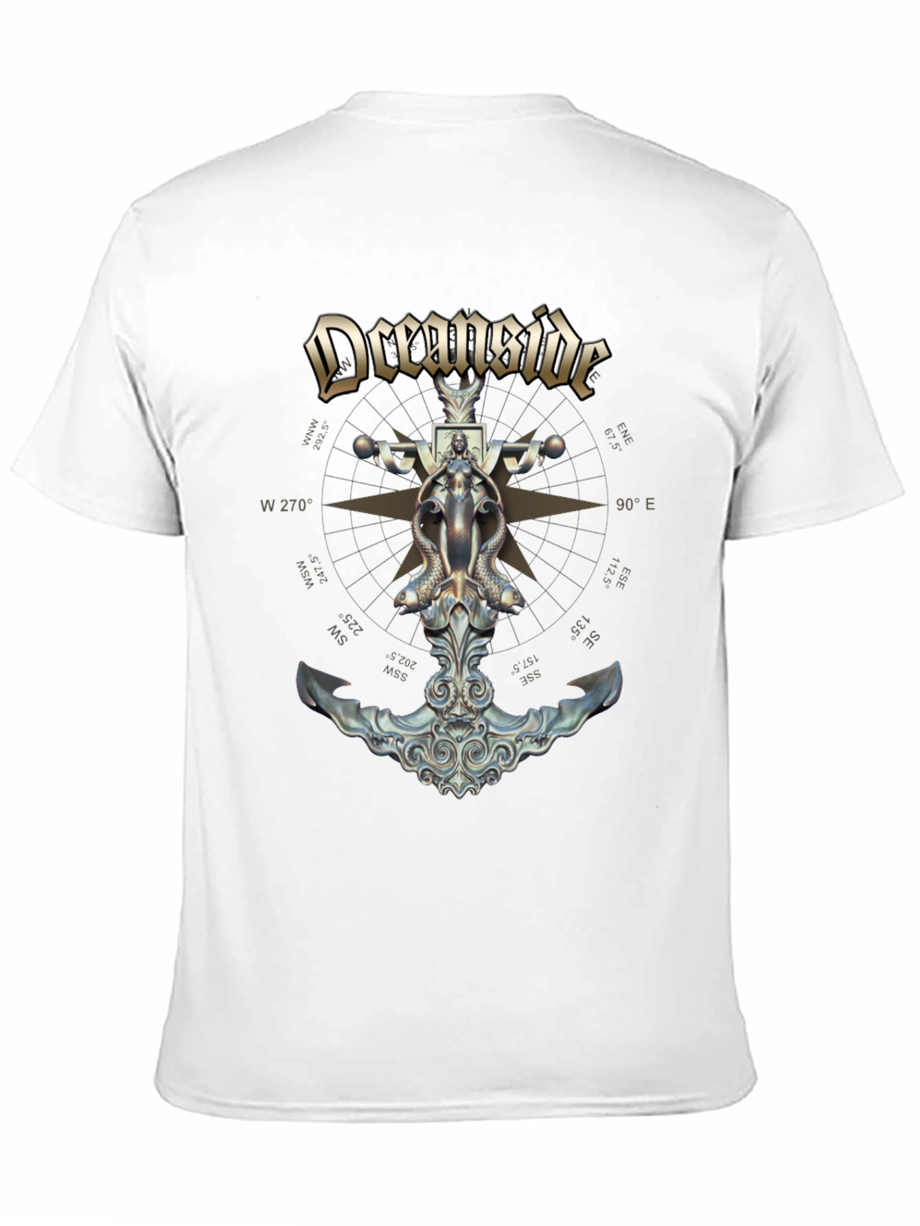 Oceanside Anchor Compass Graphic T-Shirt