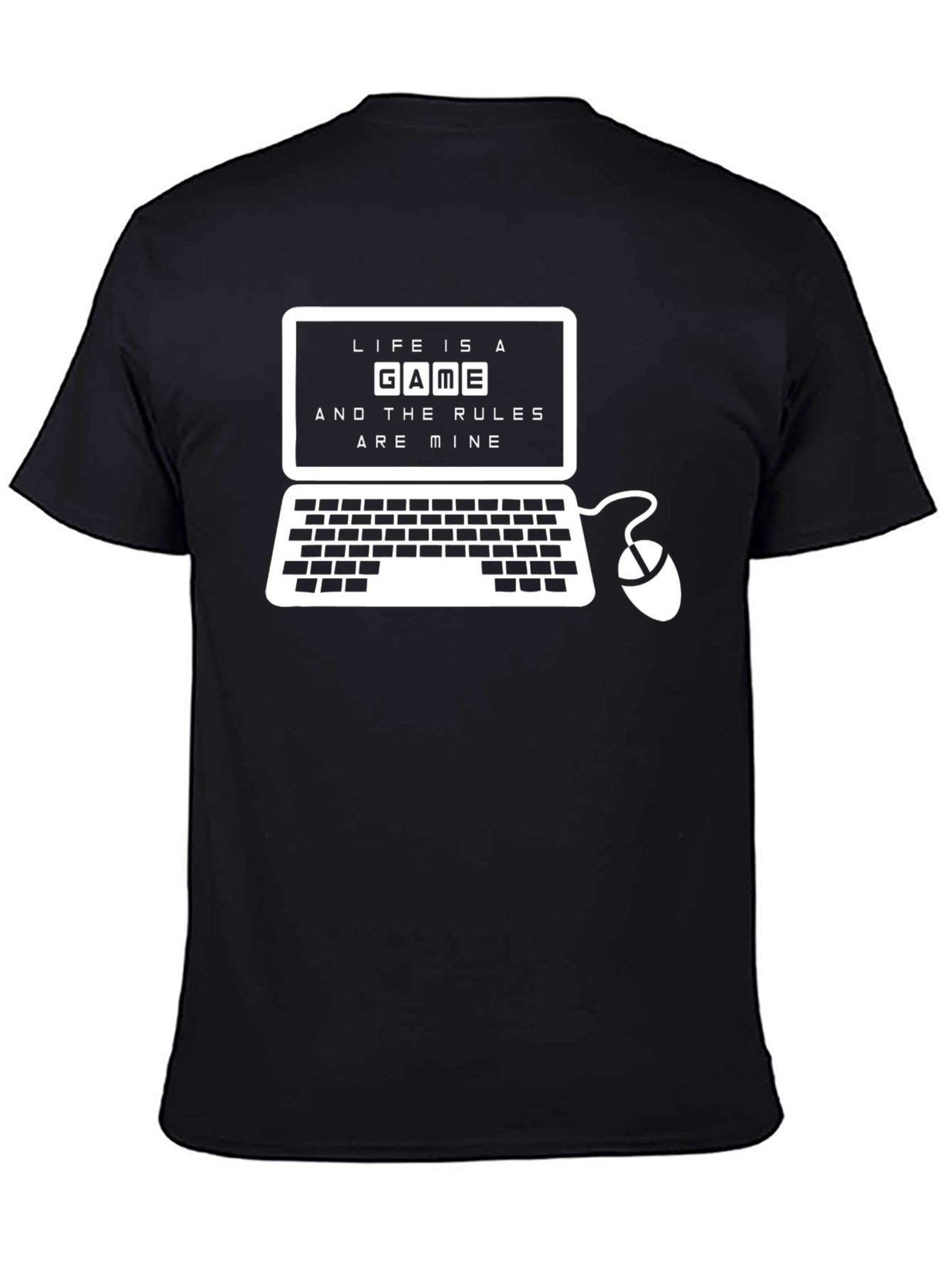 Life is a Game Black T-Shirt - Gamer Style