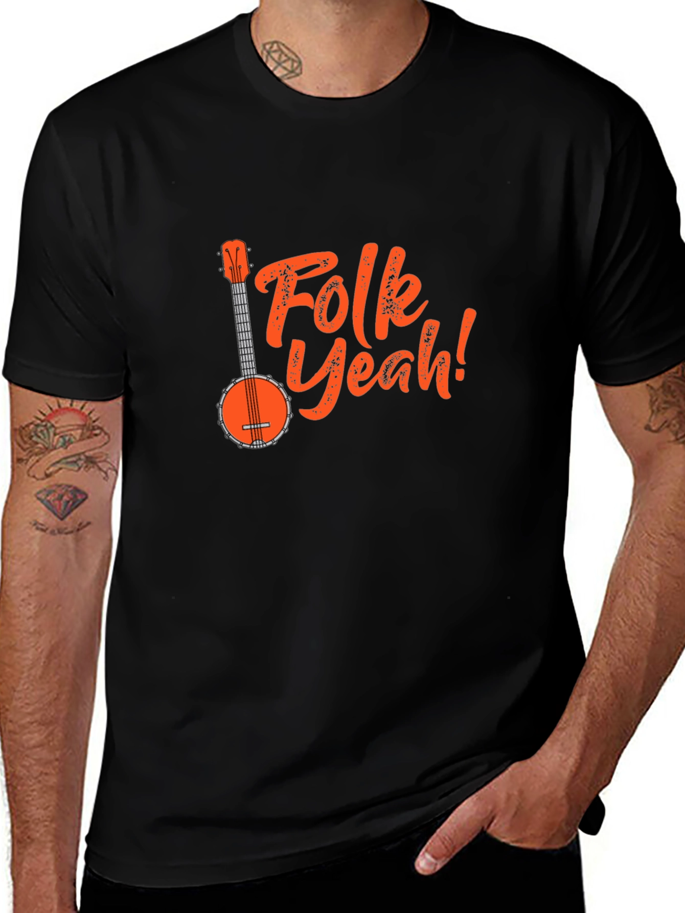 Folk Yeah! Banjo Graphic Tee
