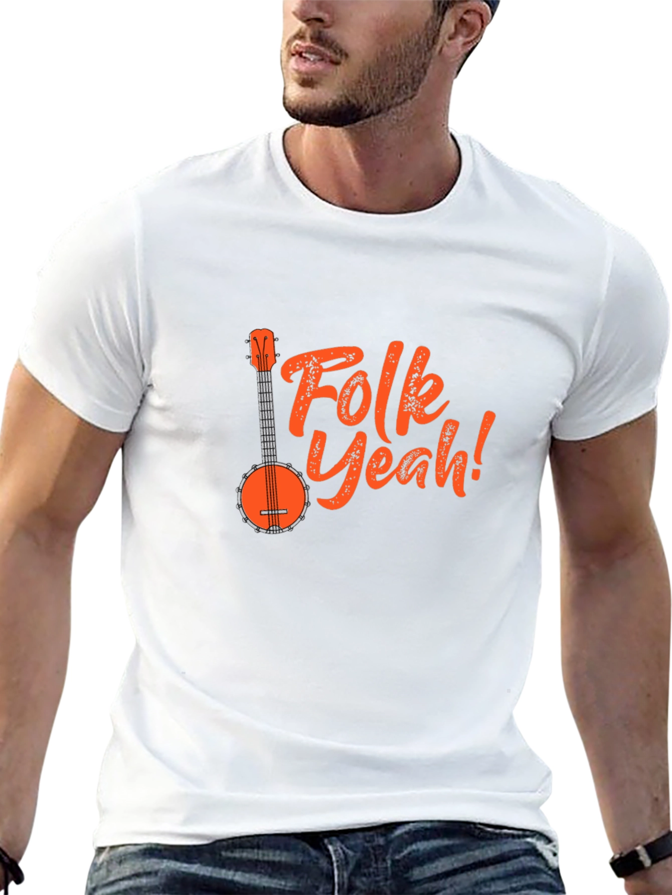Folk Yeah! Banjo Graphic Tee