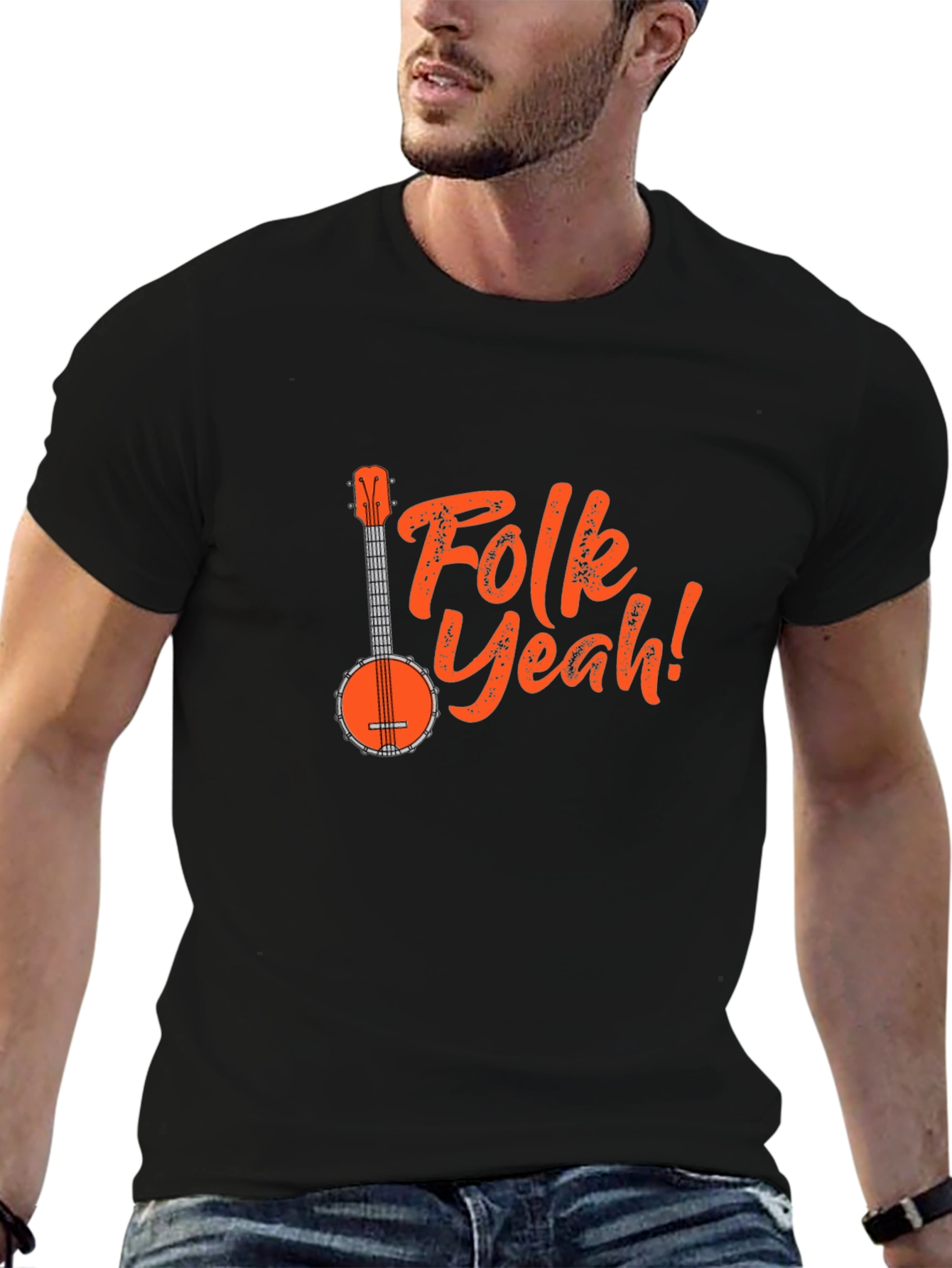 Folk Yeah! Banjo Graphic Tee