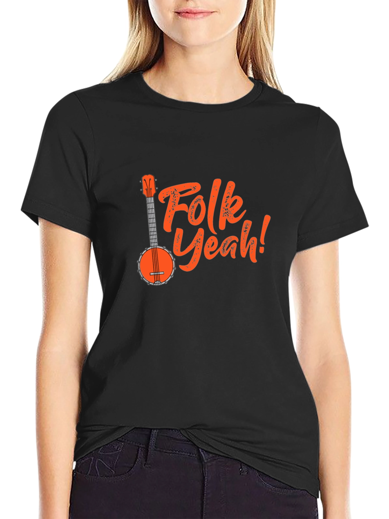 Folk Yeah! Banjo Graphic Tee