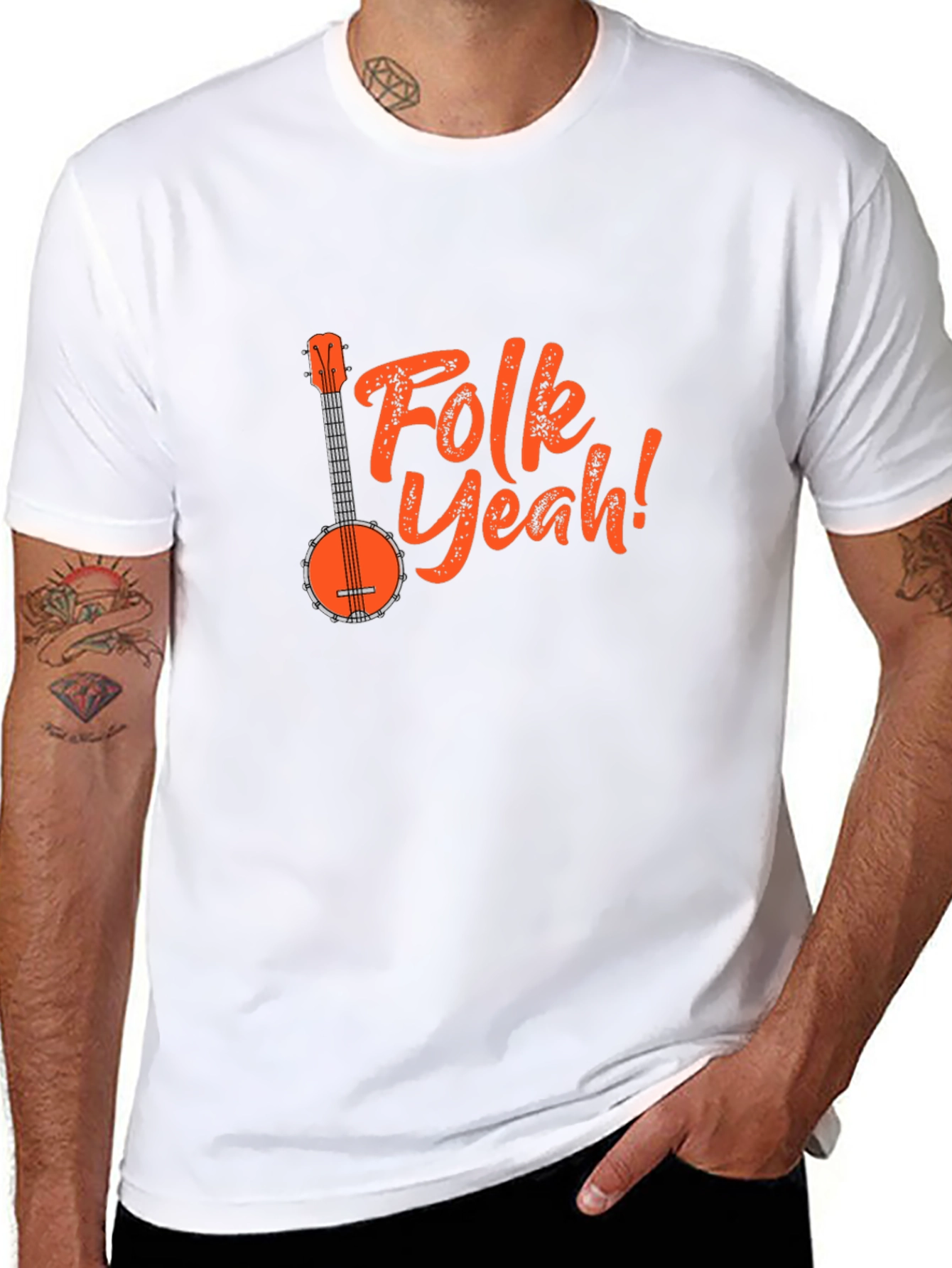 Folk Yeah! Banjo Graphic Tee